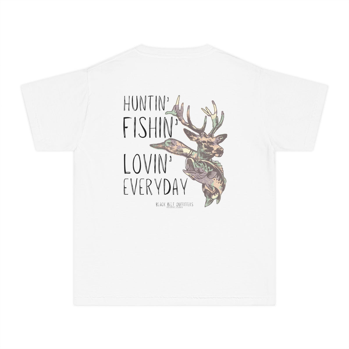 Huntin, Fishin, Lovin Everyday Youth Midweight Tee - Fun Farm-Themed Shirt