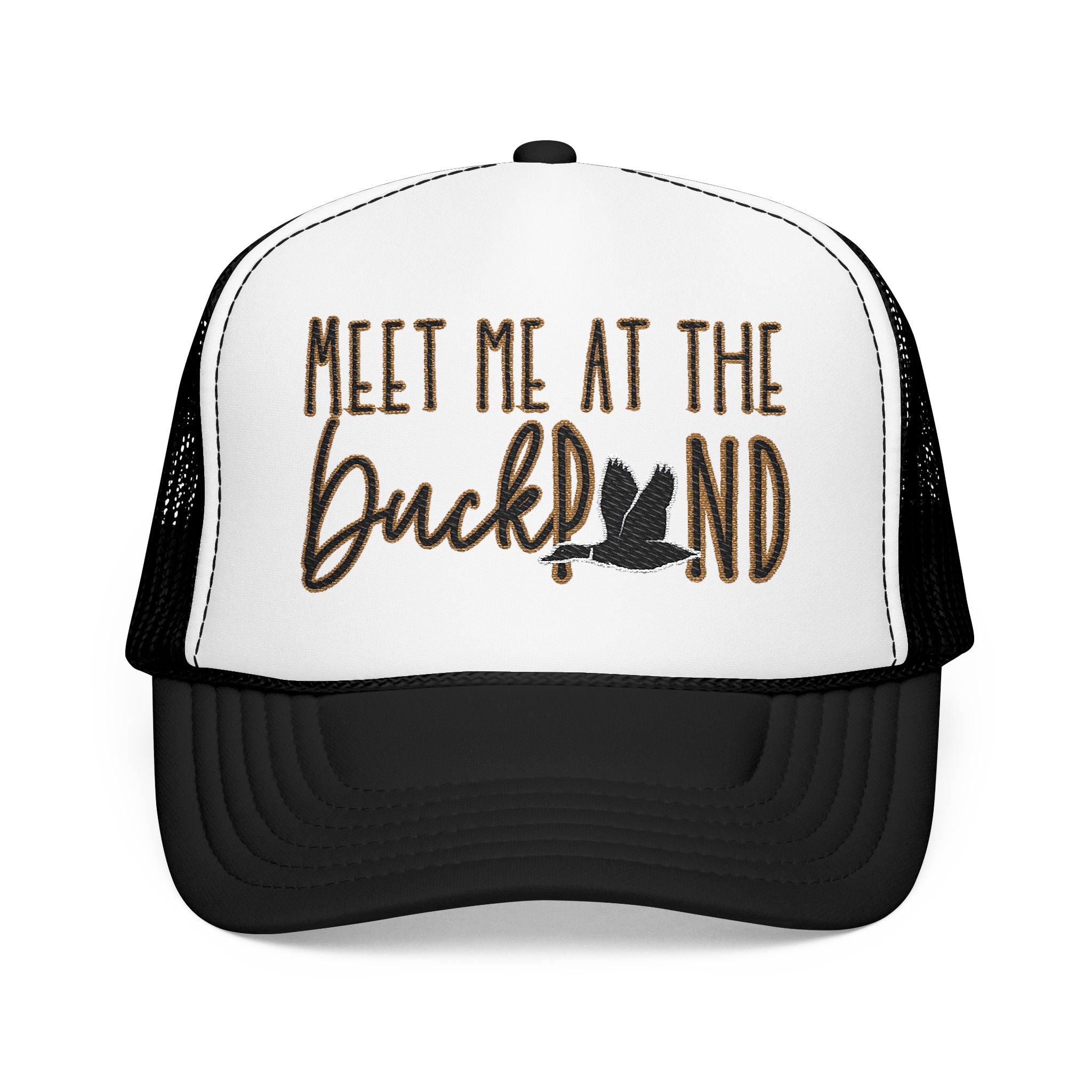 Meet Me at the Duck Pond Embroidered Trucker Hat