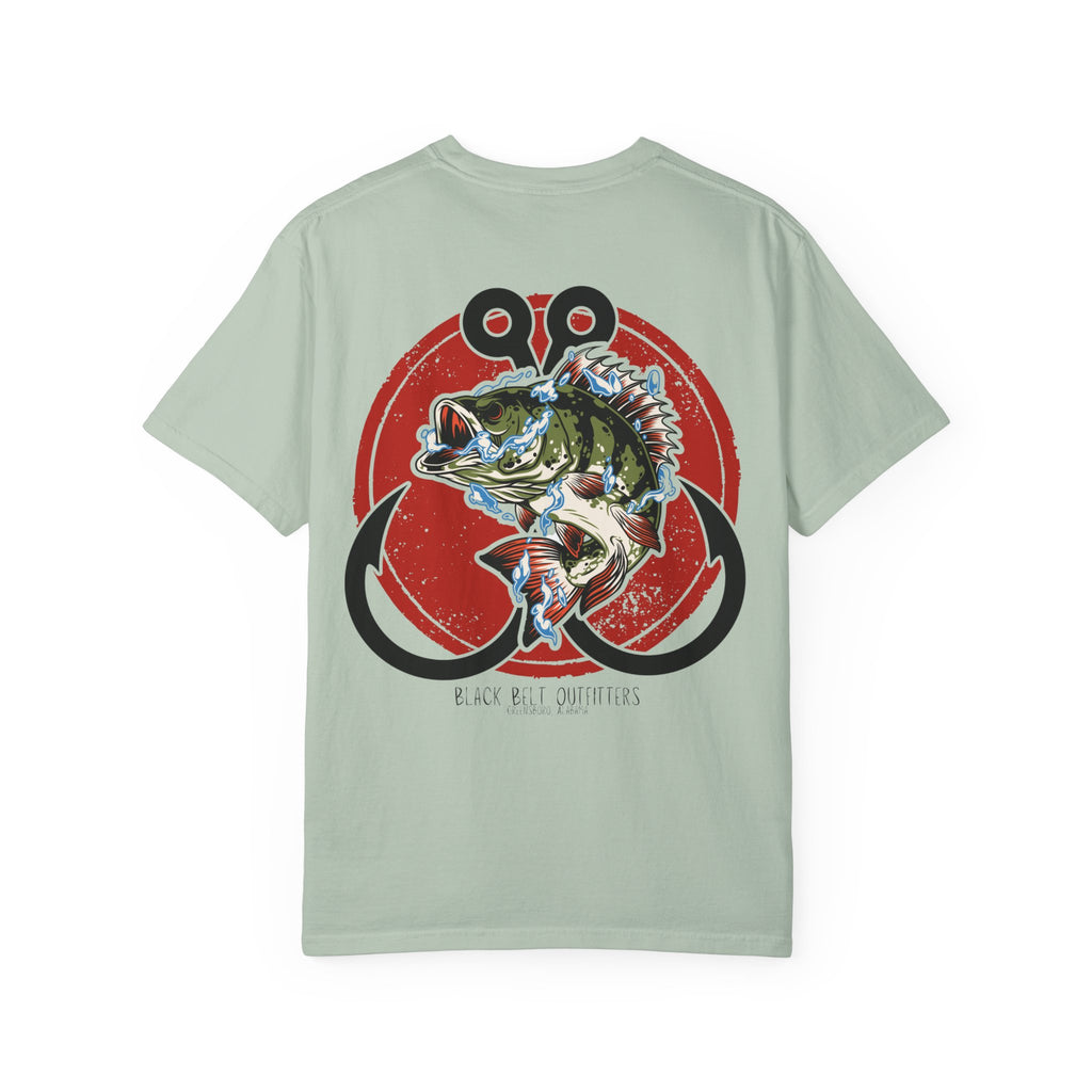 Double Hooks Bass Unisex T-Shirt, Perfect for Gifts, Father's Day, Golf Events, Casual Wear, Comfortable Tee