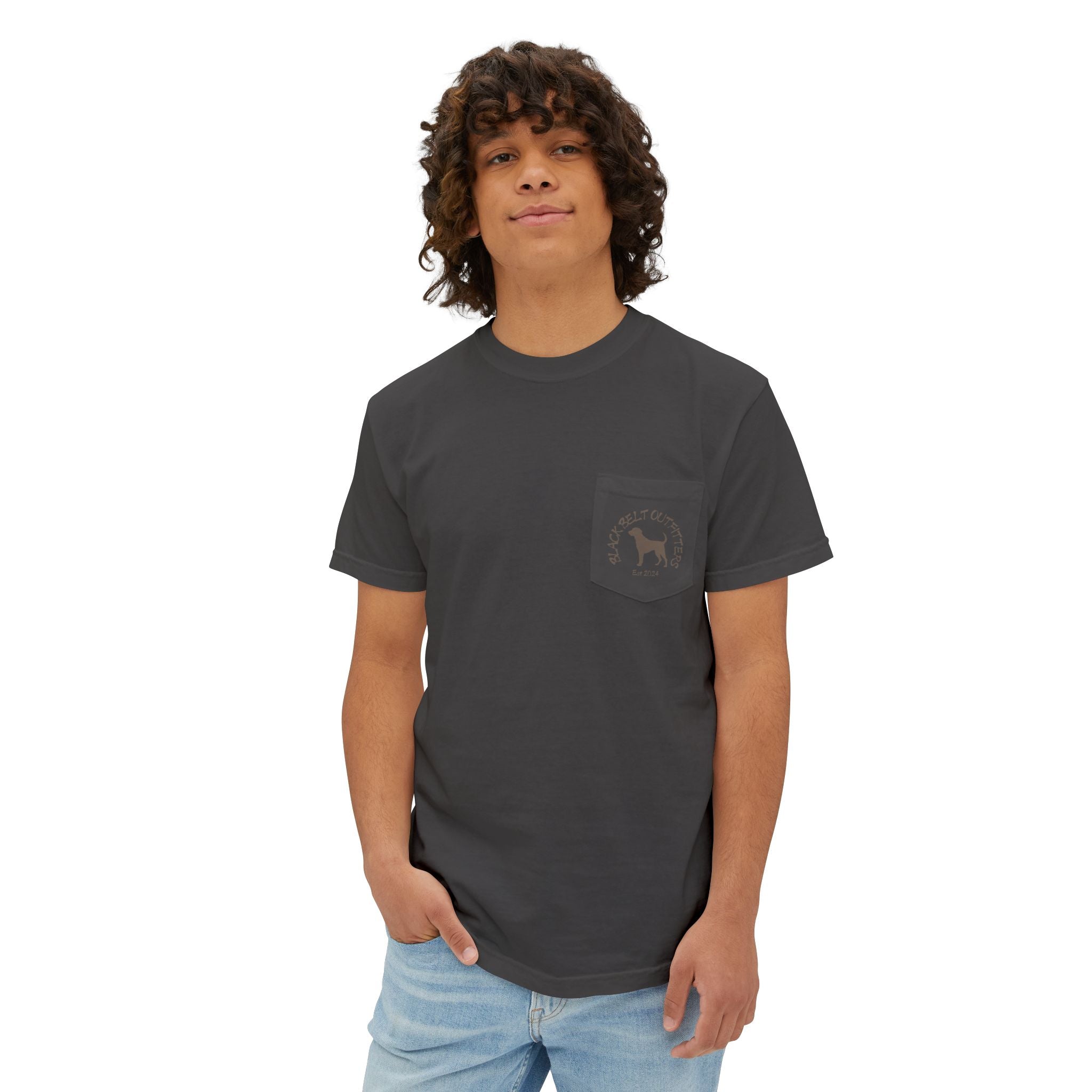 Black belt outfitters Bass Fishing Unisex Garment-Dyed Pocket T-Shirt