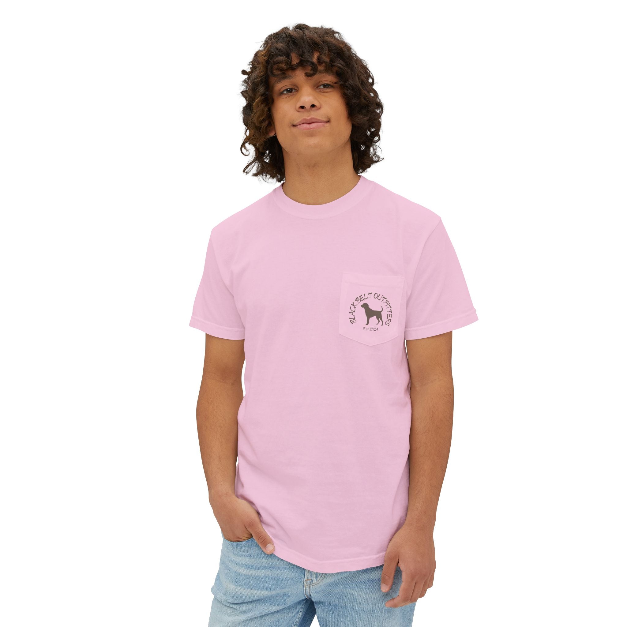 Black belt outfitters Bass Fishing Unisex Garment-Dyed Pocket T-Shirt