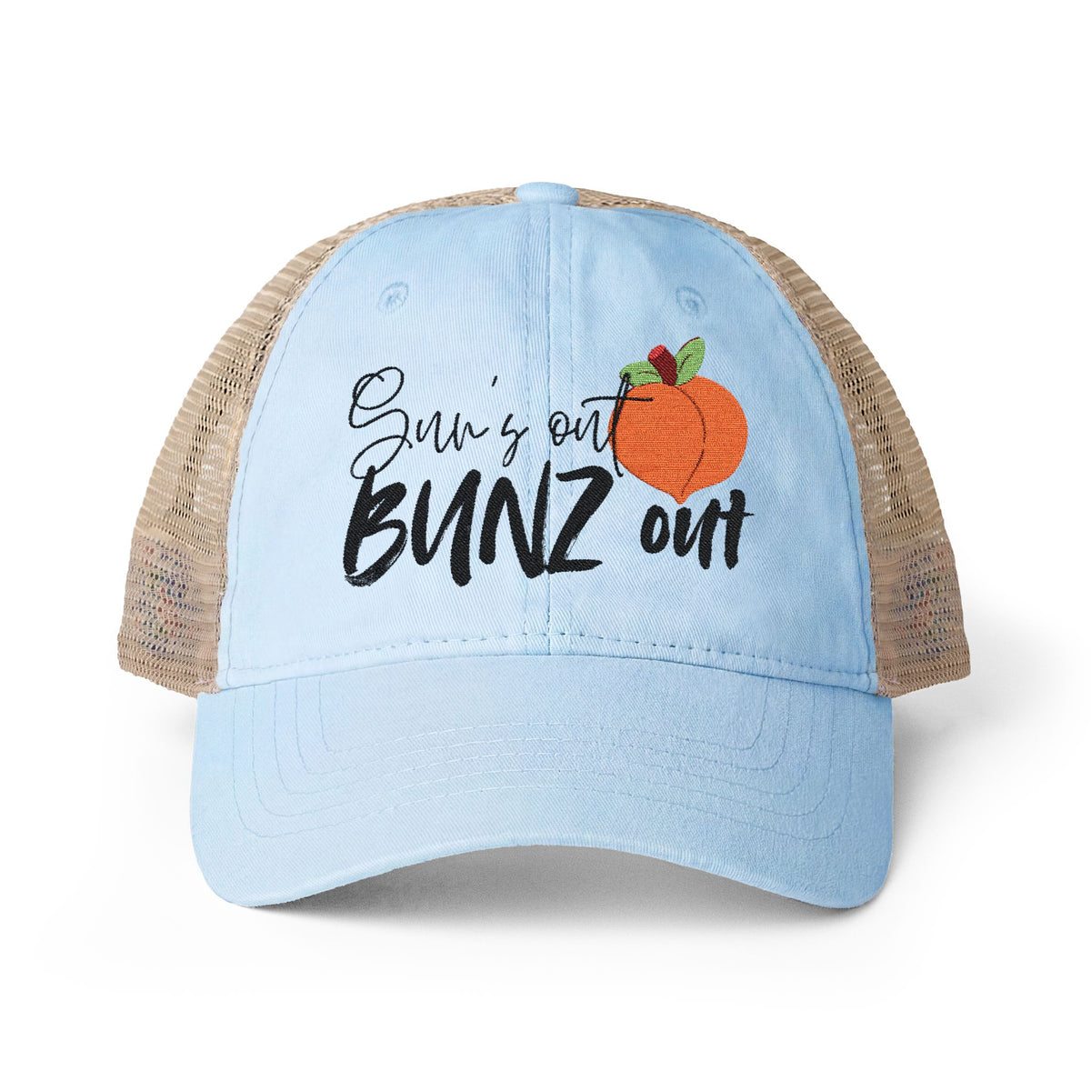Sun’s Out BUNZ Out Women's Washed Mesh-Back Cap