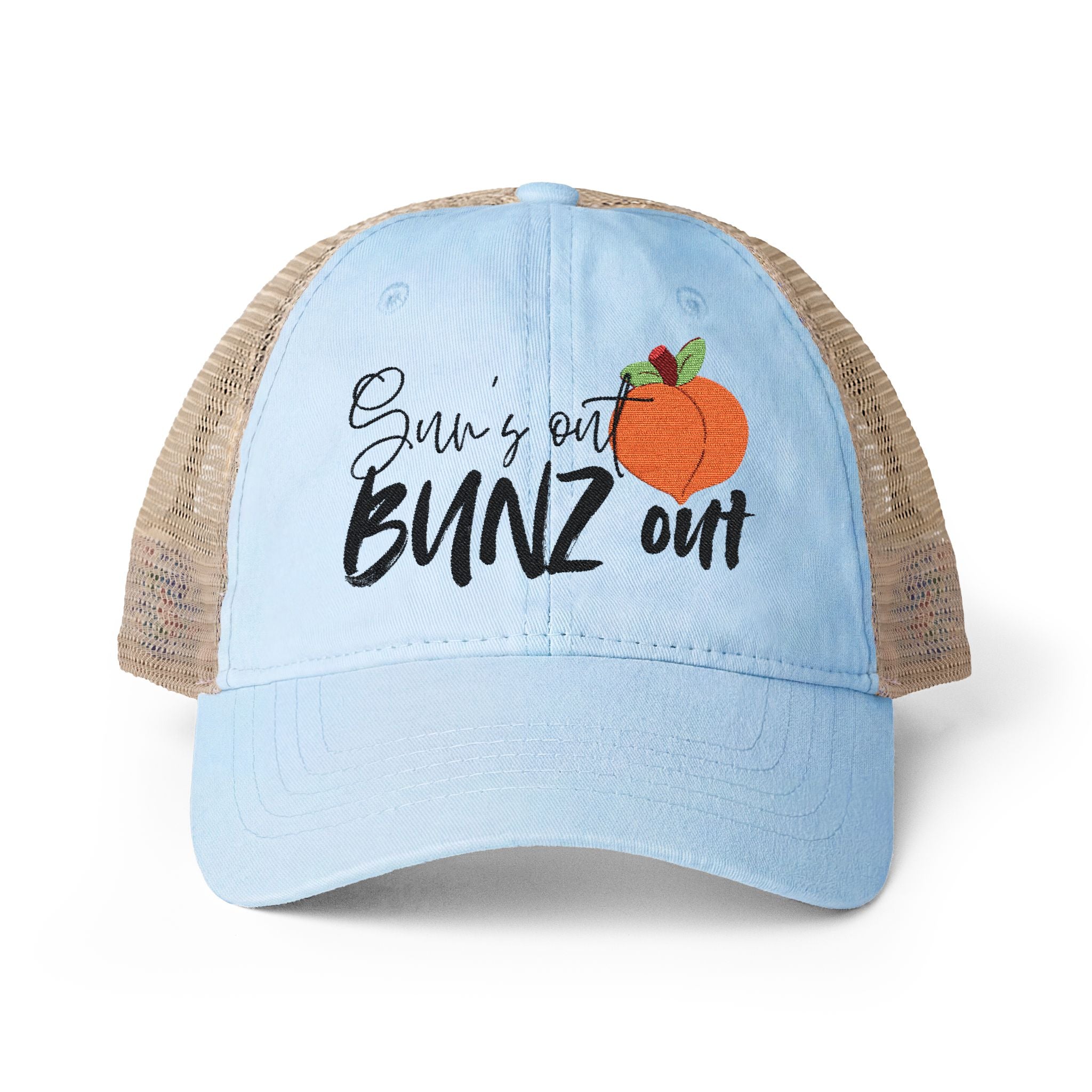 Sun’s Out BUNZ Out Women's Washed Mesh-Back Cap