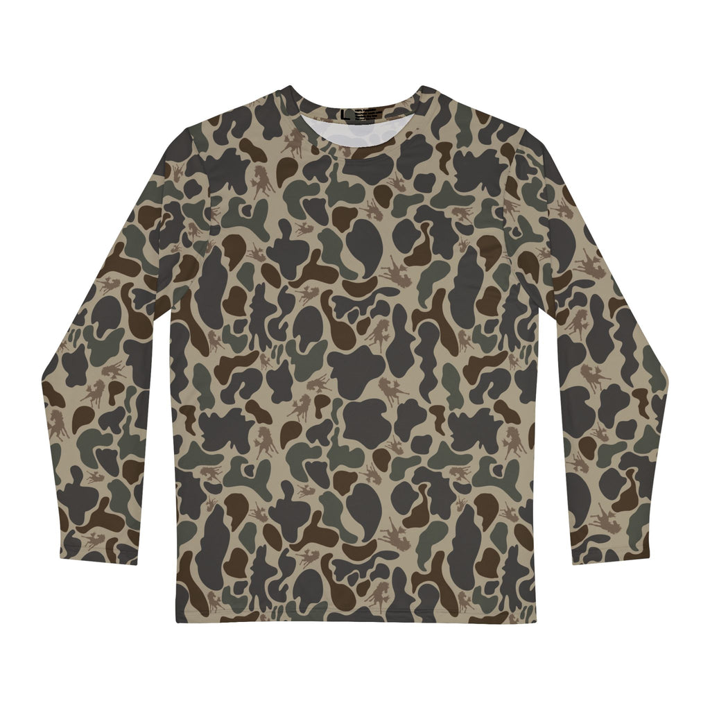 Wild Horses Camo Men's Long Sleeve Shirt (AOP)
