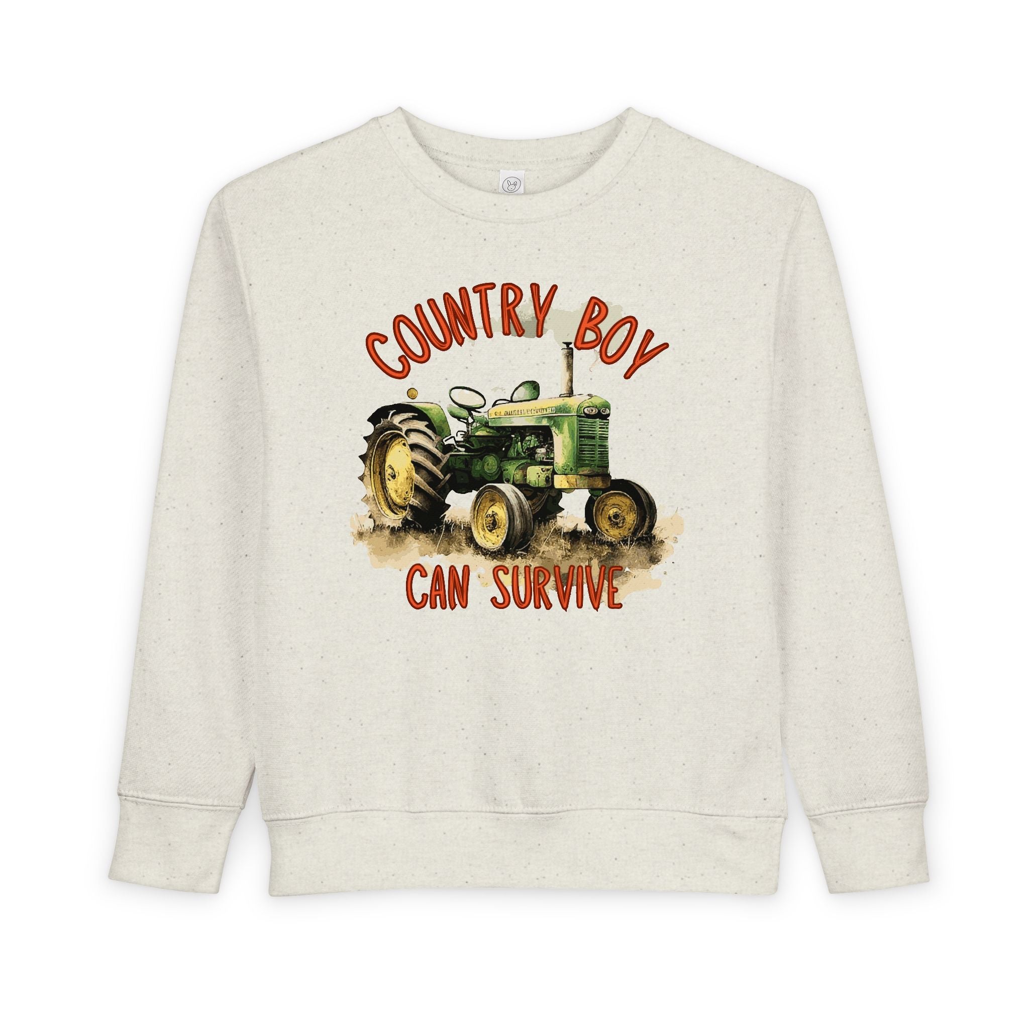 Playful Toddler Sweatshirt ‘Country Boy Will Survive’ Casual Wear, Baby Clothes, Outdoor Adventures, Birthday Gift, Spring Fashion