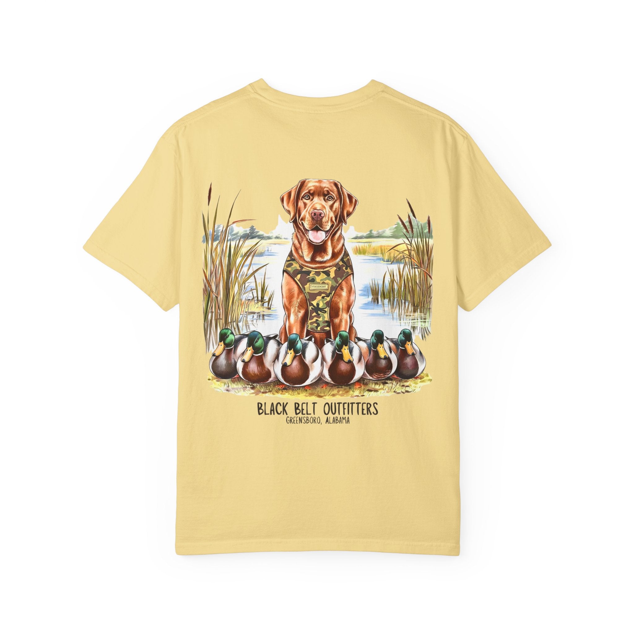 Duck Hunting Lab T-Shirt, Men's Hunting Shirt, Gift for Sportsmen, Casual Wear, Nature Lover Tee