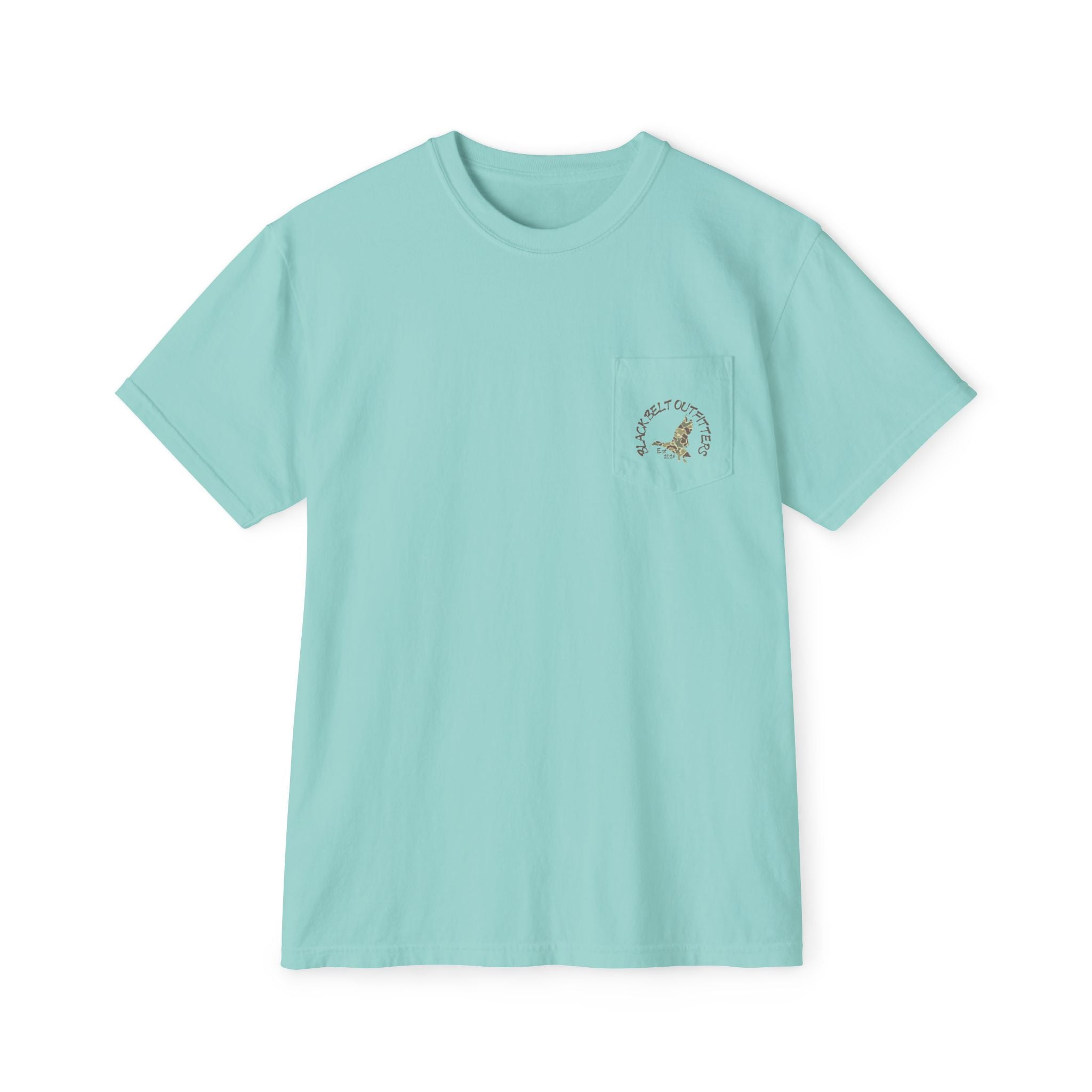 Black belt outfitters, duck hunting custom design hunting Unisex Garment-Dyed Pocket T-Shirt
