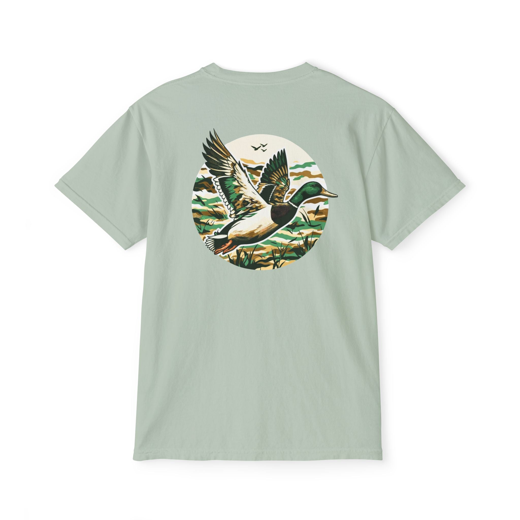 Black belt outfitters, duck hunting custom design hunting Unisex Garment-Dyed Pocket T-Shirt