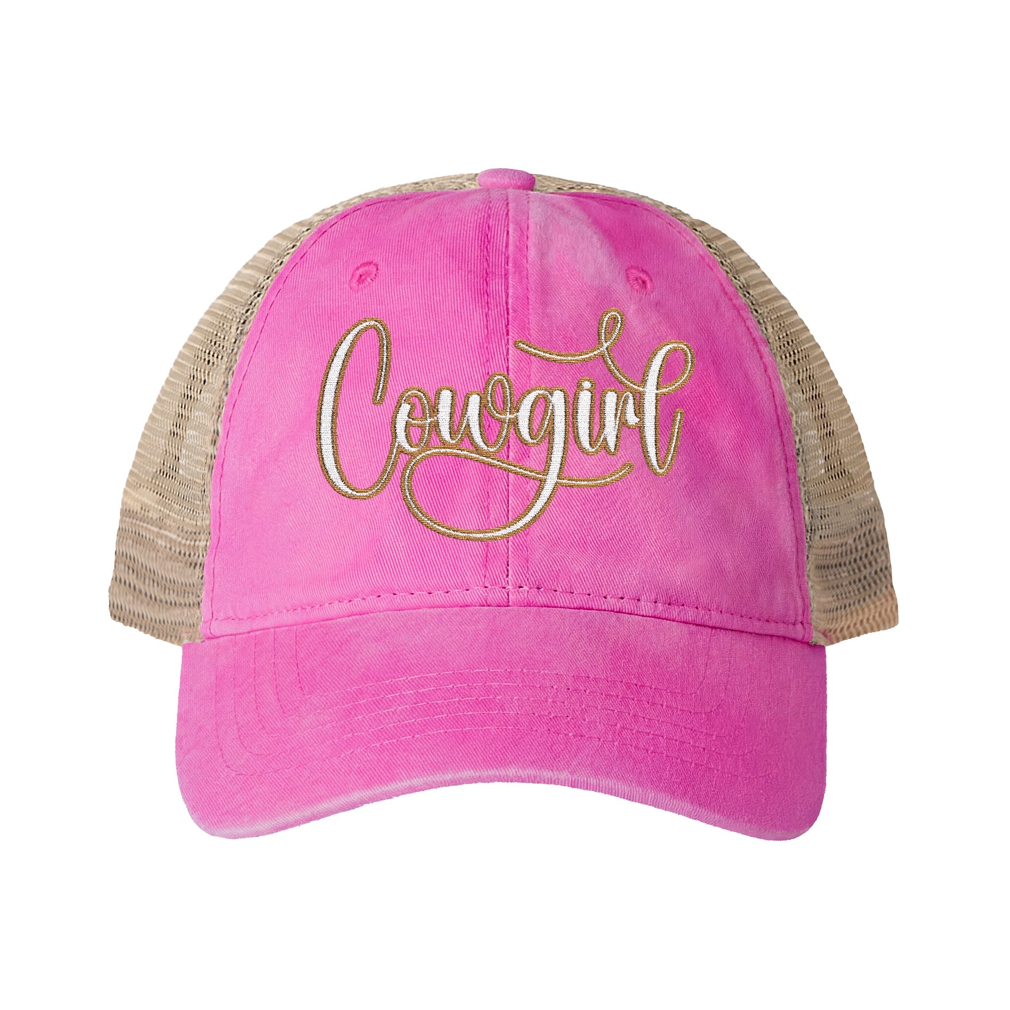 COWGIRL Women's Washed Mesh-Back Cap