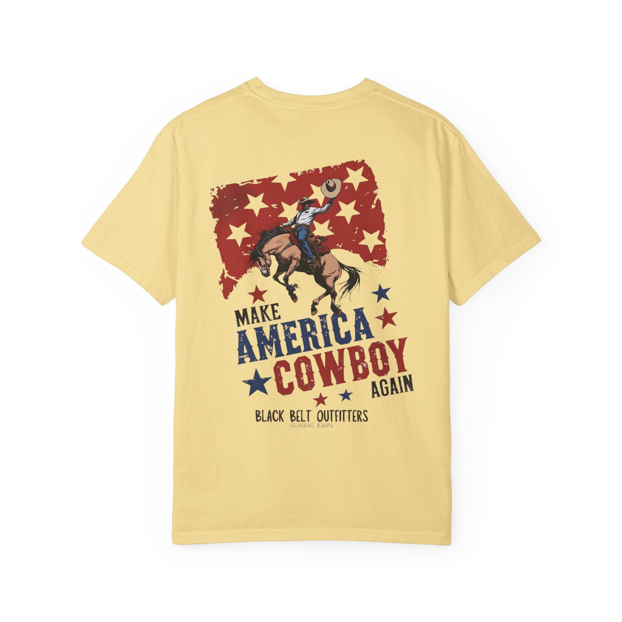 Make America Cowboy Again Unisex T-Shirt, Perfect for Gifts, Father's Day, Golf Events, Casual Wear, Comfortable Tee