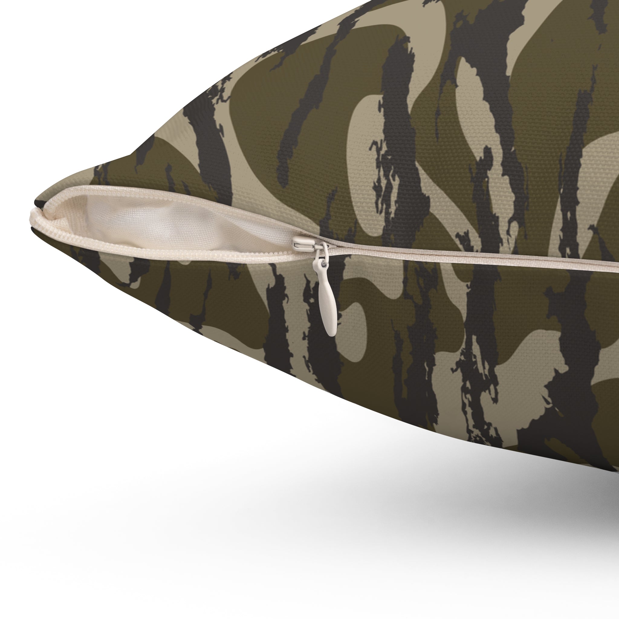 Trendy Camo Decorative Pillow, Military Style Home Decor, Throw Cushion for Living Room or Bedroom, Unique Gift Idea, Nature Inspired