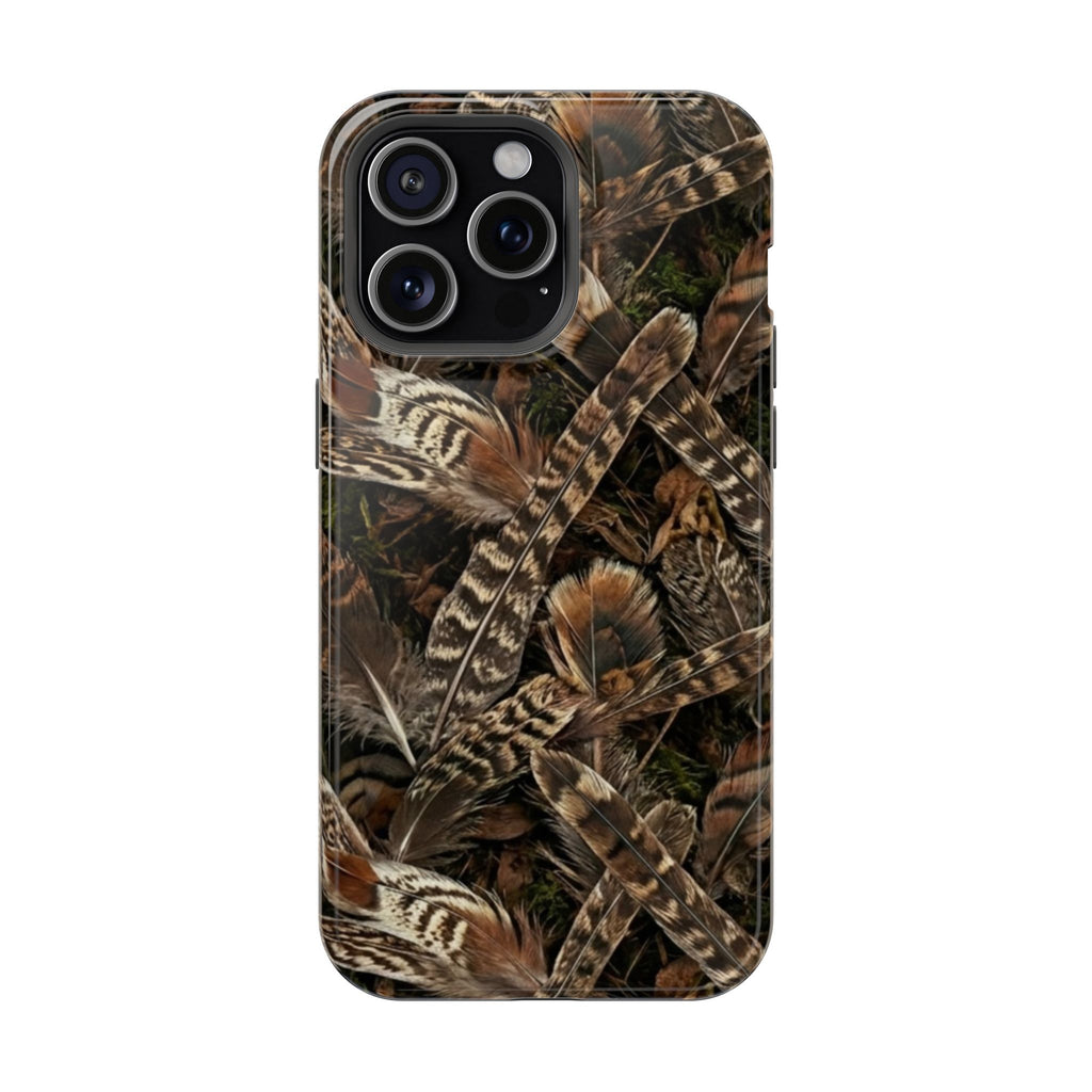 Camo Feather Magnetic Impact-Resistant Phone Case
