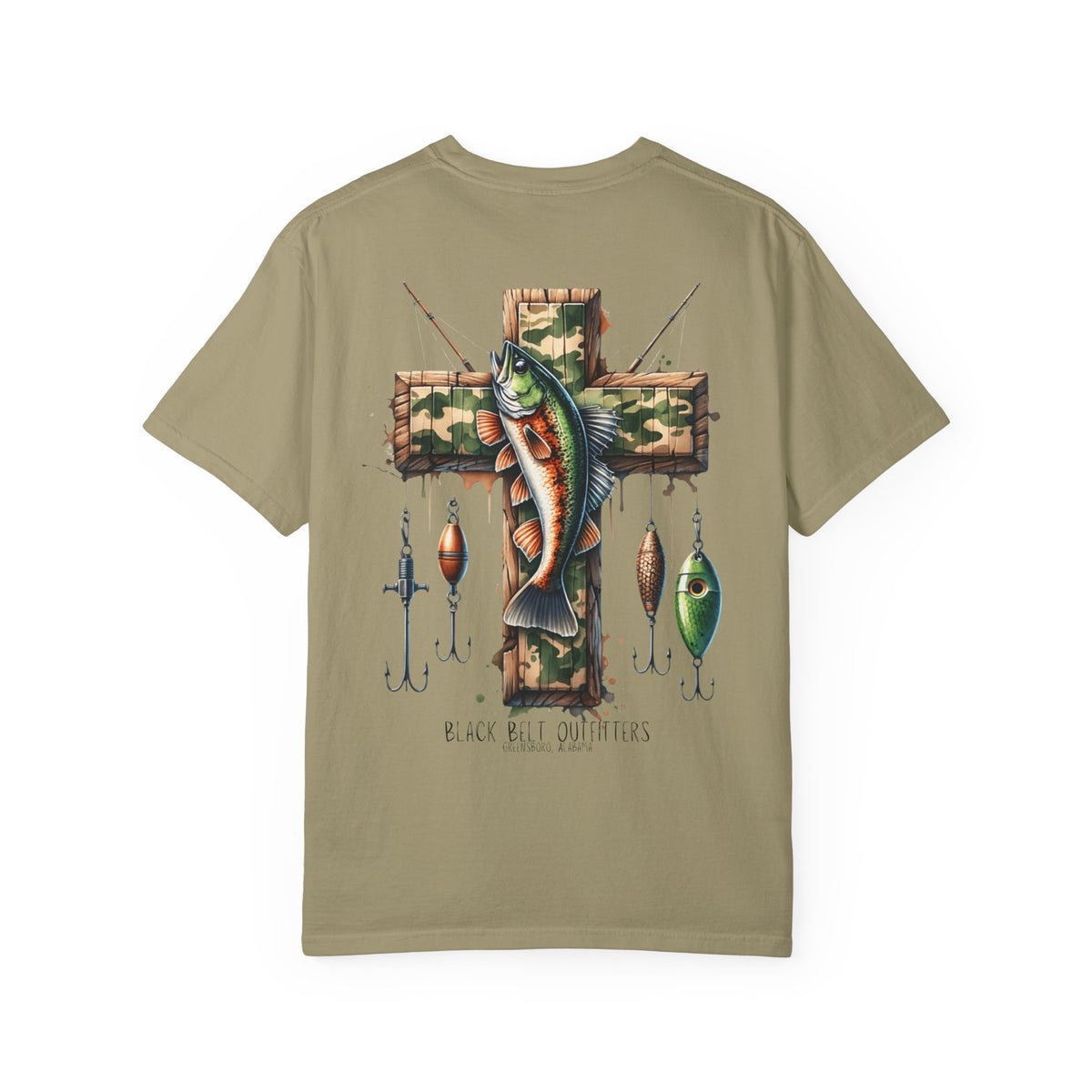 FAITH + FISHING Unisex T-Shirt, Perfect for Gifts, Father's Day, Golf Events, Casual Wear, Comfortable Tee