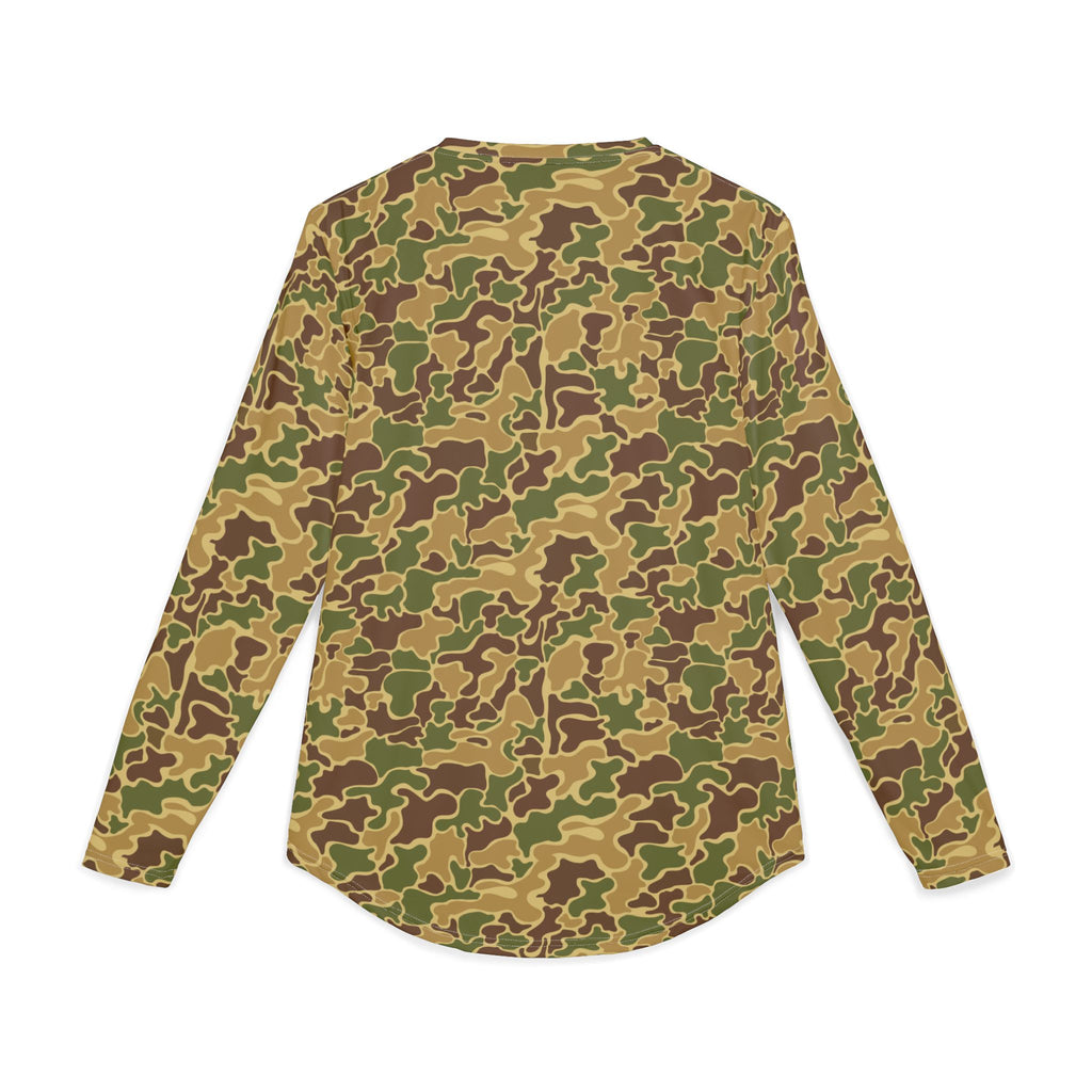Marsh Duck Camo UV Protection Long Sleeve Shirt for Men | Perfect for Hiking, Fishing, Beach Days, Casual Wear