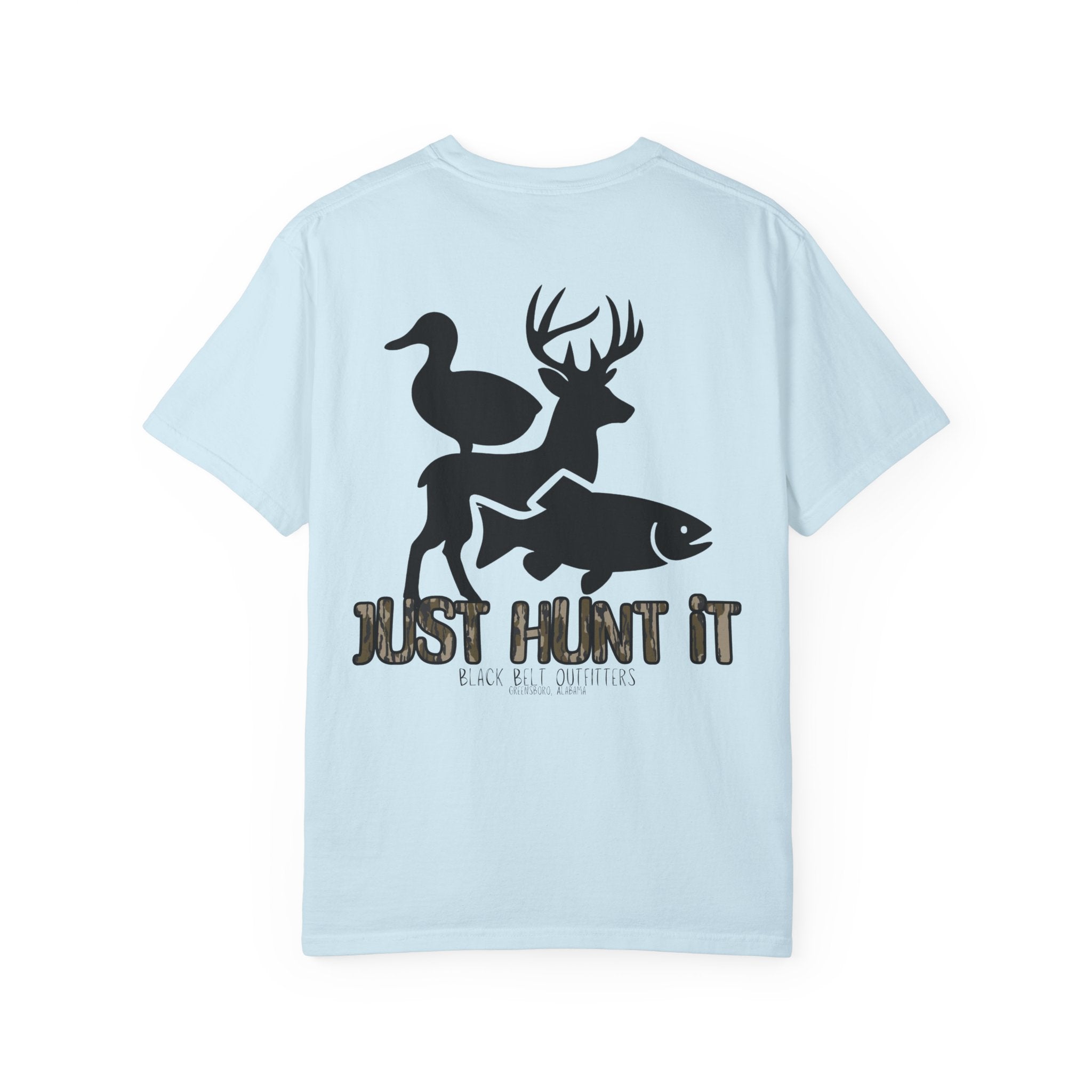 JUST HUNT IT Unisex T-Shirt, Perfect for Gifts, Father's Day, Golf Events, Casual Wear, Comfortable Tee