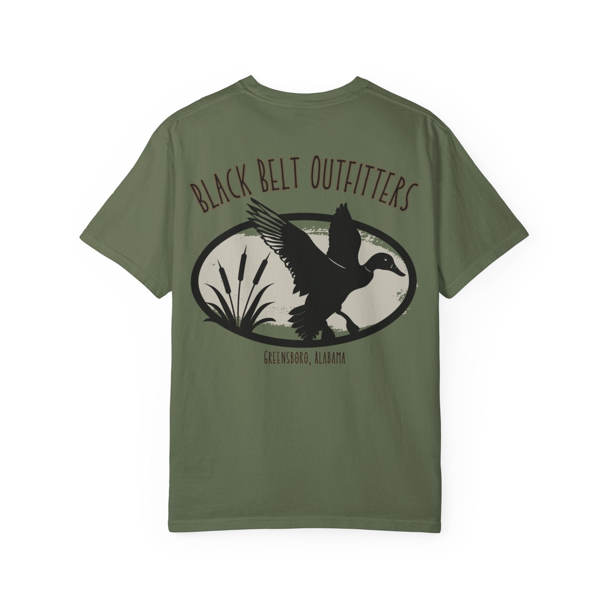 Logo Flying Duck T-Shirt, Men's Hunting Shirt, Gift for Sportsmen, Casual Wear, Nature Lover Tee