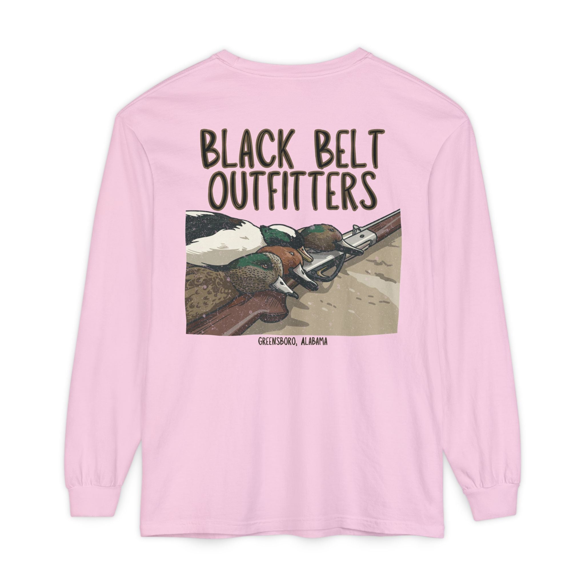 Duck Trophies Unisex Garment-Dyed Long Sleeve T-Shirt, Casual Wear, Gift for Him/Her, Streetwear, Everyday Comfort, Comfortable Layering