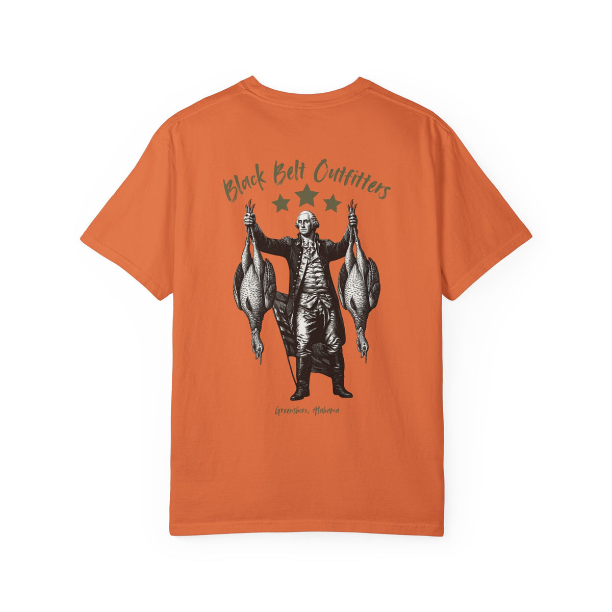 T-Shirt — Black Belt Outfitters 'American Raised' Graphic Tee (Vintage Washington with Gamebirds)