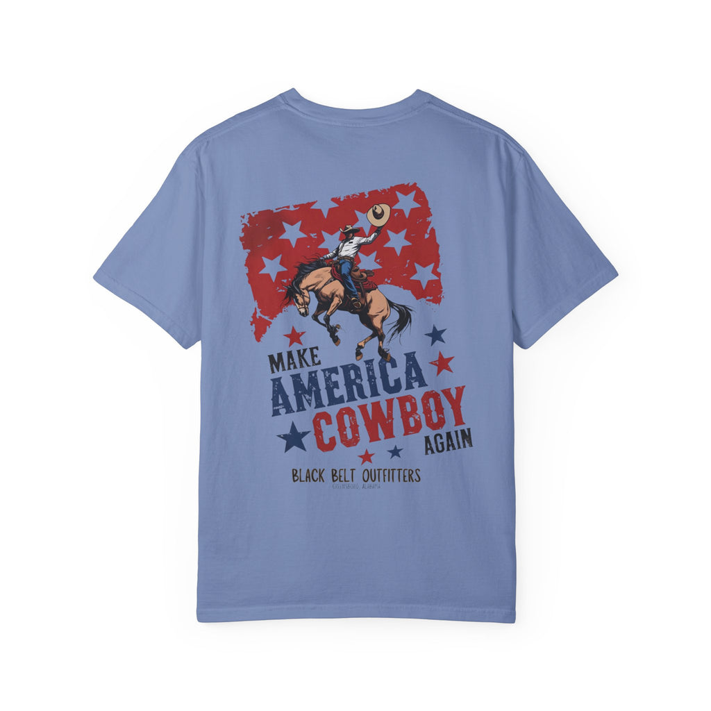 Make America Cowboy Again Unisex T-Shirt, Perfect for Gifts, Father's Day, Golf Events, Casual Wear, Comfortable Tee