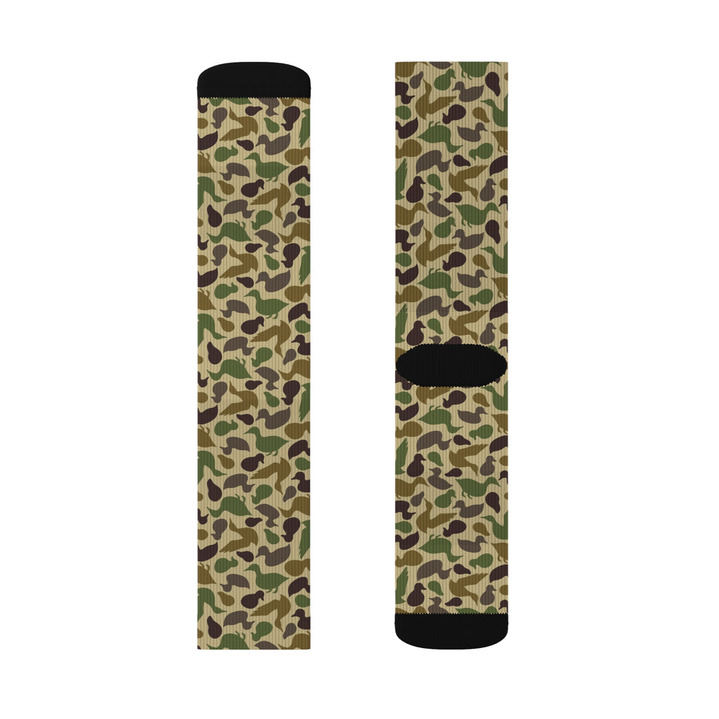 Duck Shaped Camo Sublimation Socks