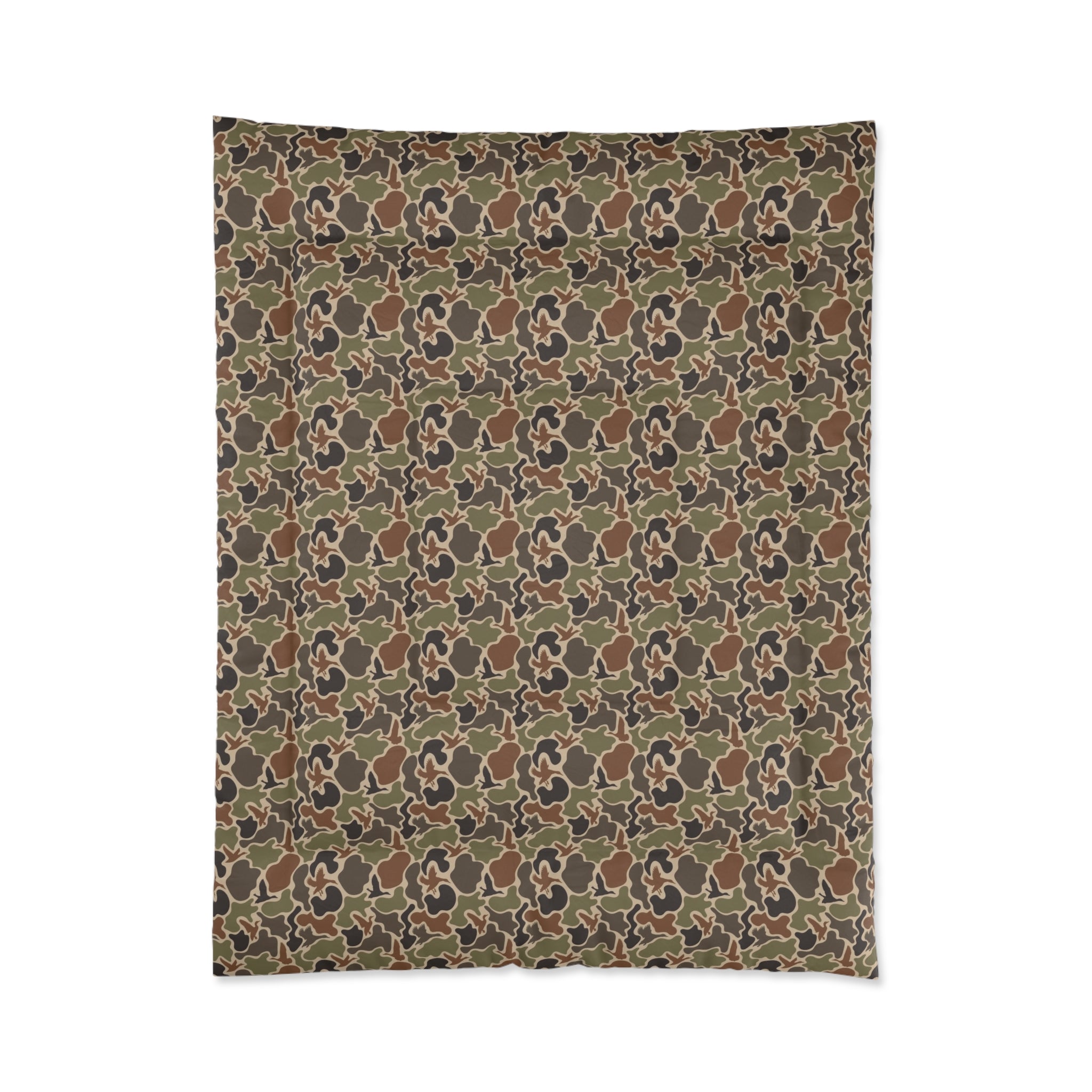 Duck Camo Comforter | Cozy Bedding for Home Decor, Camo Pattern Comforter, Modern Bedroom, Gift for Her, Unique Housewarming