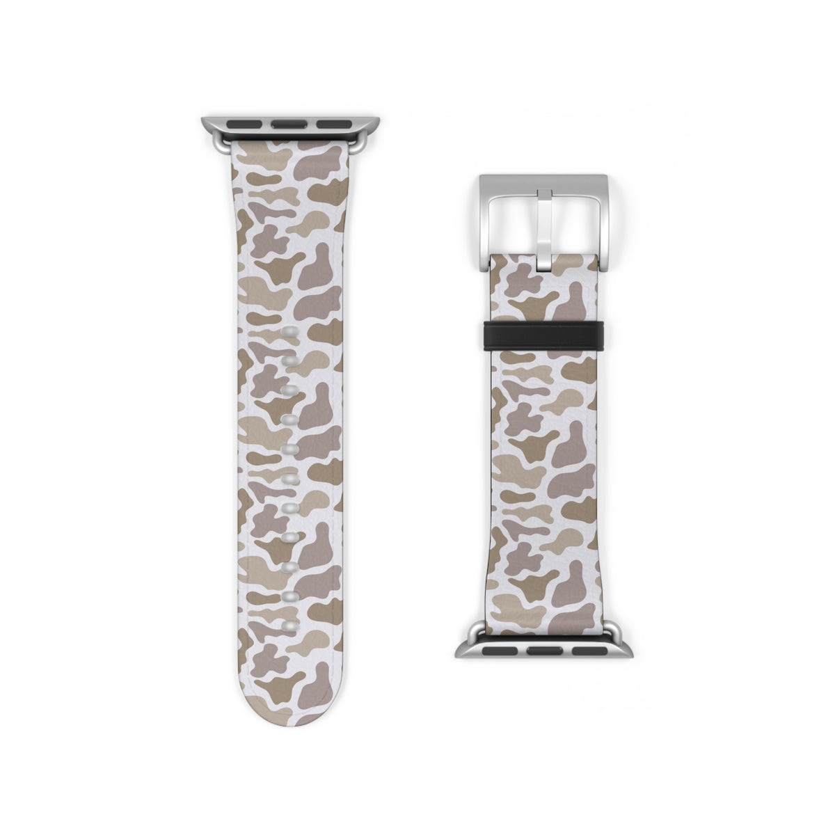 Neutral Camo Watch Band — Beige White Camouflage Apple Watch Strap