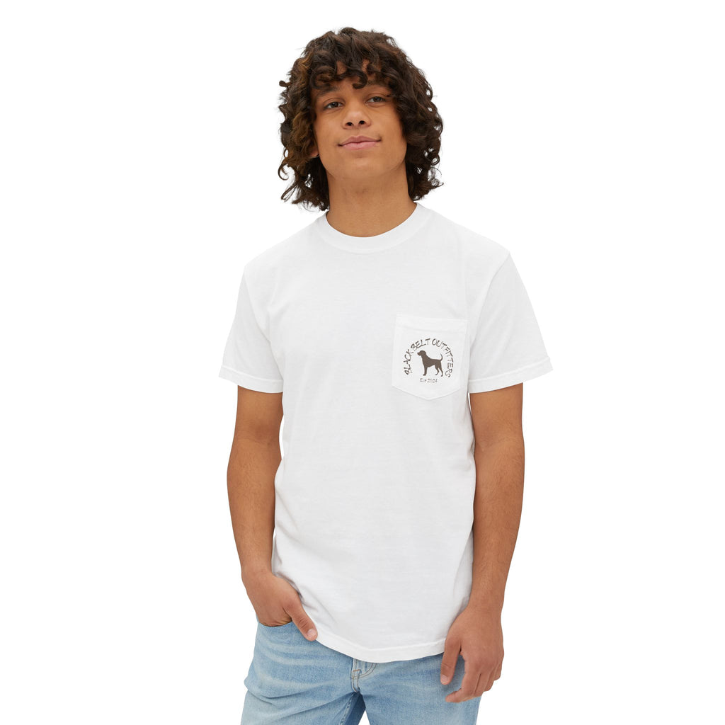 Black belt outfitters Bass Fishing Unisex Garment-Dyed Pocket T-Shirt