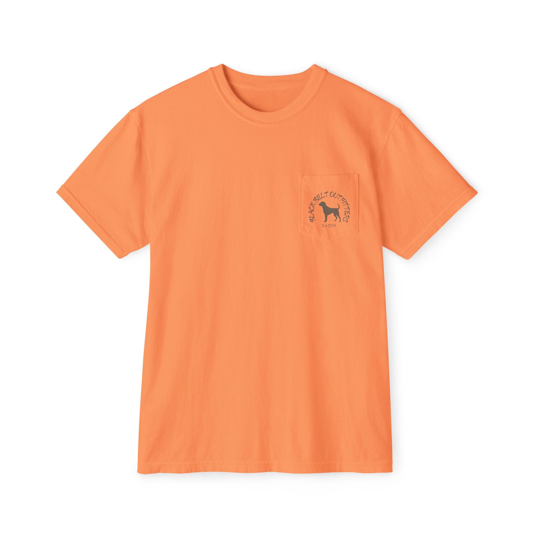Black belt outfitters Fishing Poles Heart Unisex Garment-Dyed Pocket T-Shirt