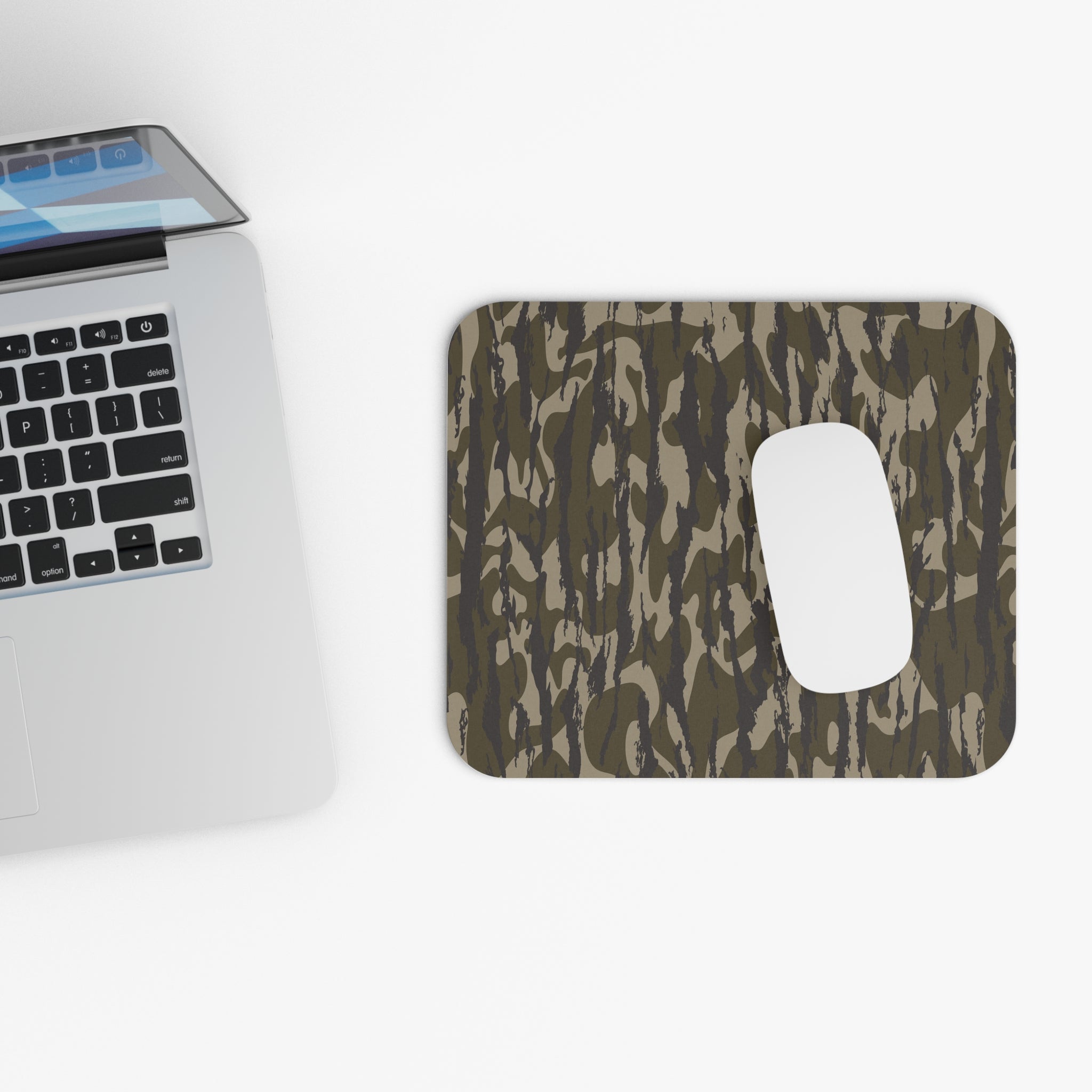 Trendy Camo Mouse Pad, Stylish Desk Accessory for Gamers, Military Theme, Gift for Him, Office Decor, Nature Lover Gift
