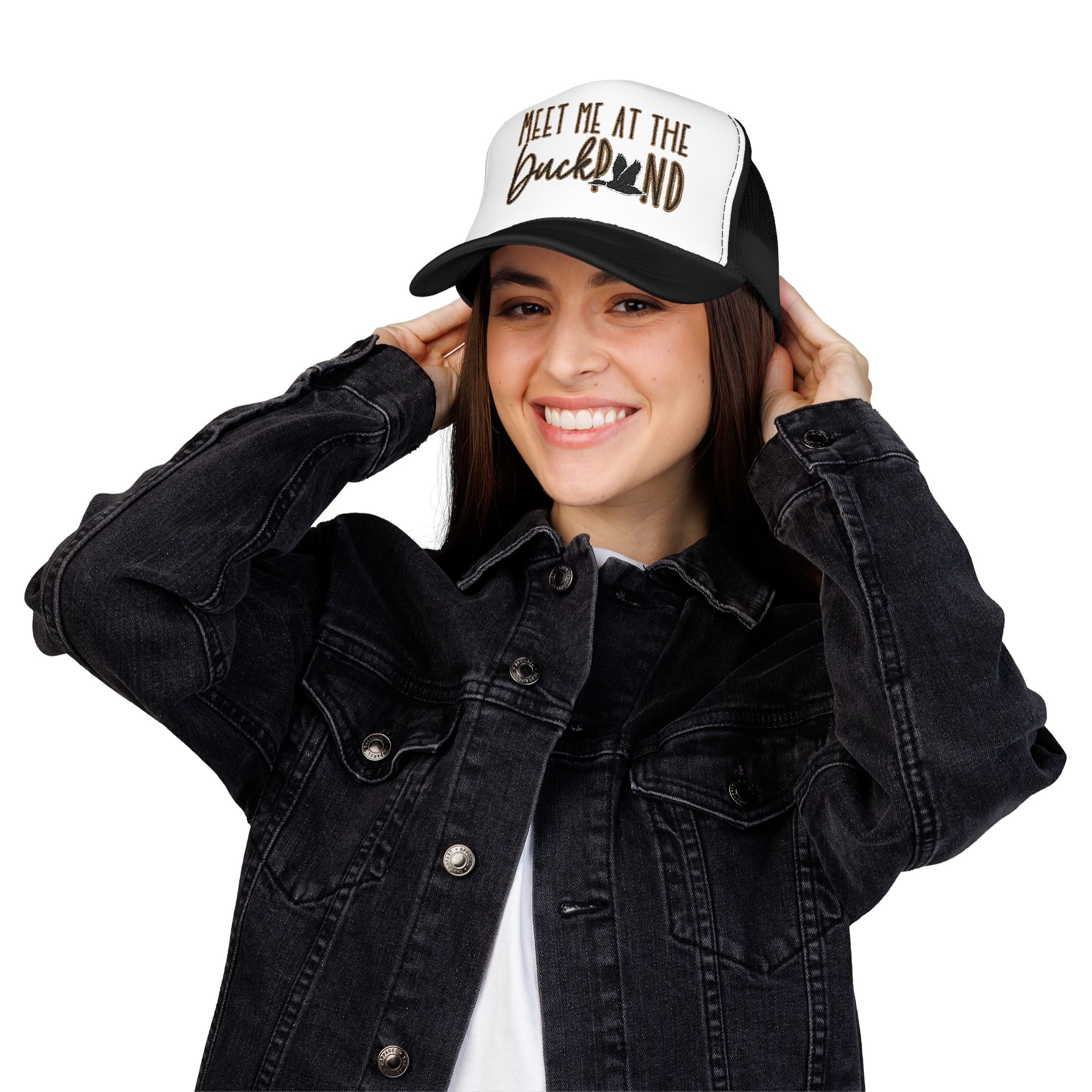 Meet Me at the Duck Pond Embroidered Trucker Hat