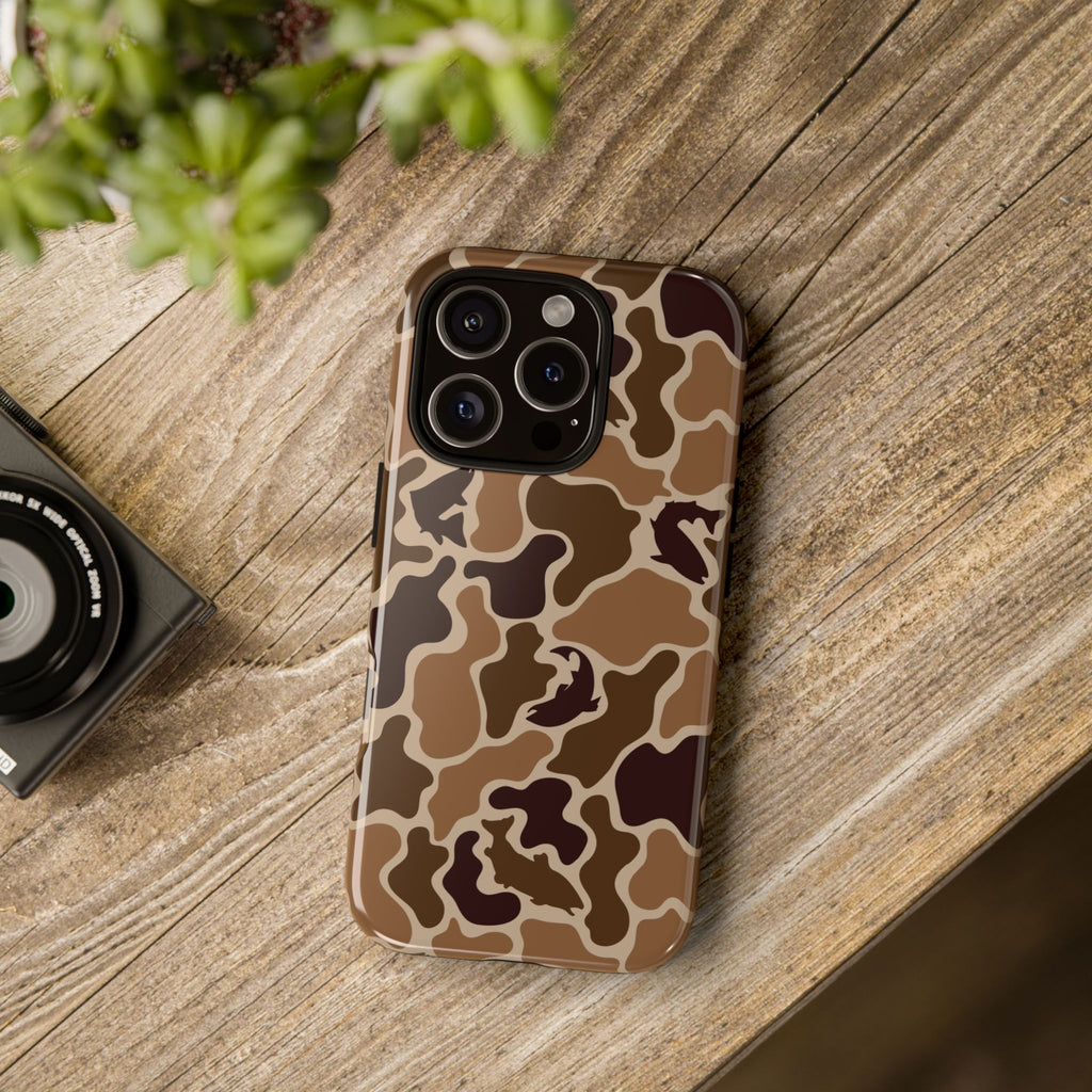 Brown Shark Camo design Tough Cases