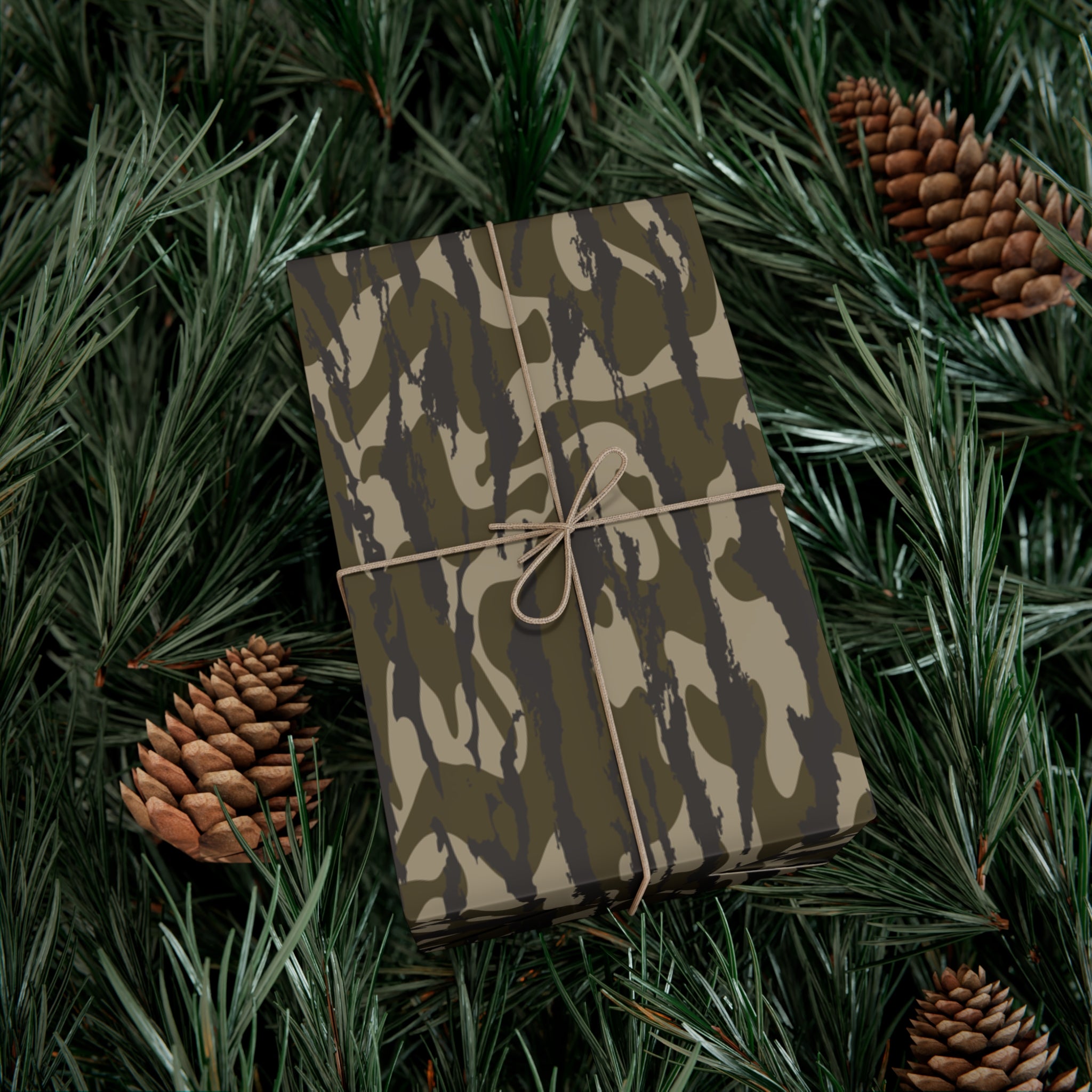 Trendy Camo Gift Wrap Paper, Perfect for Holidays, Birthdays, Parties, Eco-Friendly Packaging, Unique Camo Design
