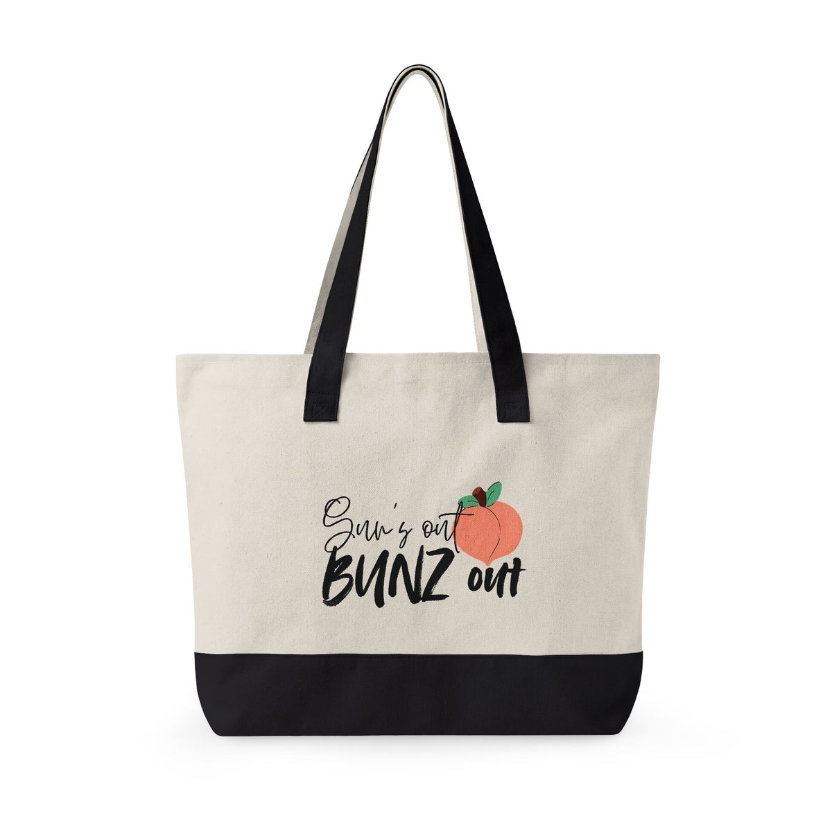 Zippered Canvas Tote — Sun’s Out Bunz Out