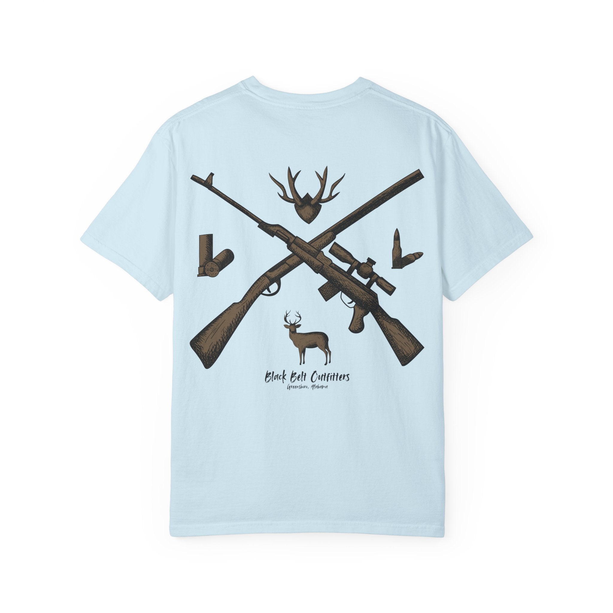 HUNTING VIBES Unisex Garment-Dyed T-shirt, Outdoor Adventure Shirt, Wildlife Lover Gift, Camping Apparel, Casual Fashion
