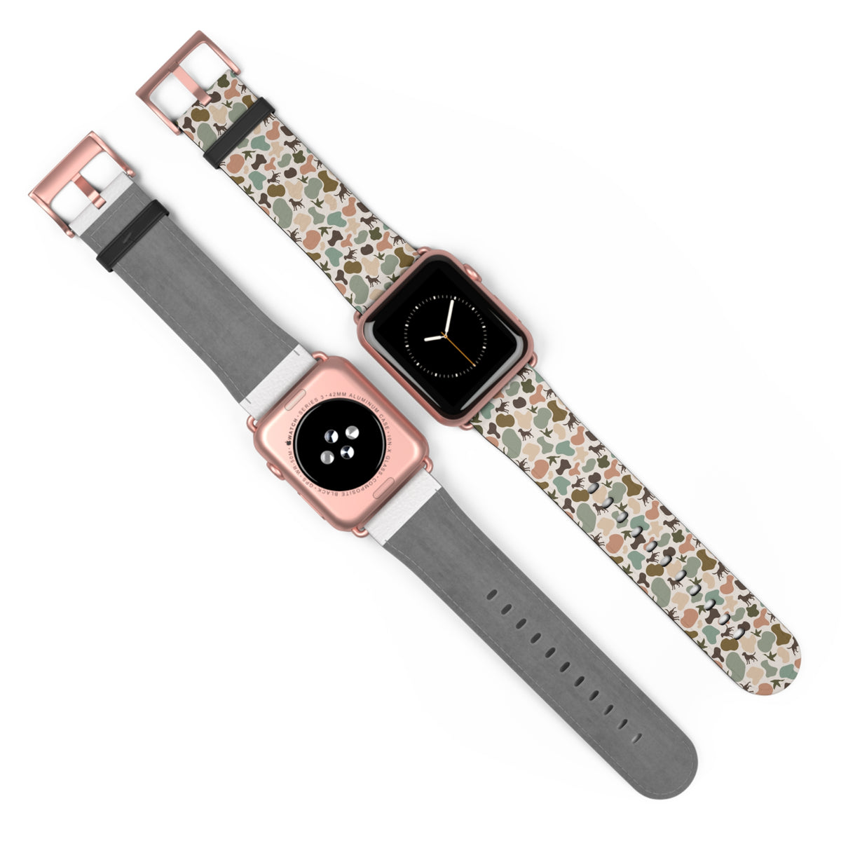 Old school camo duck and dog custom print Watch Band