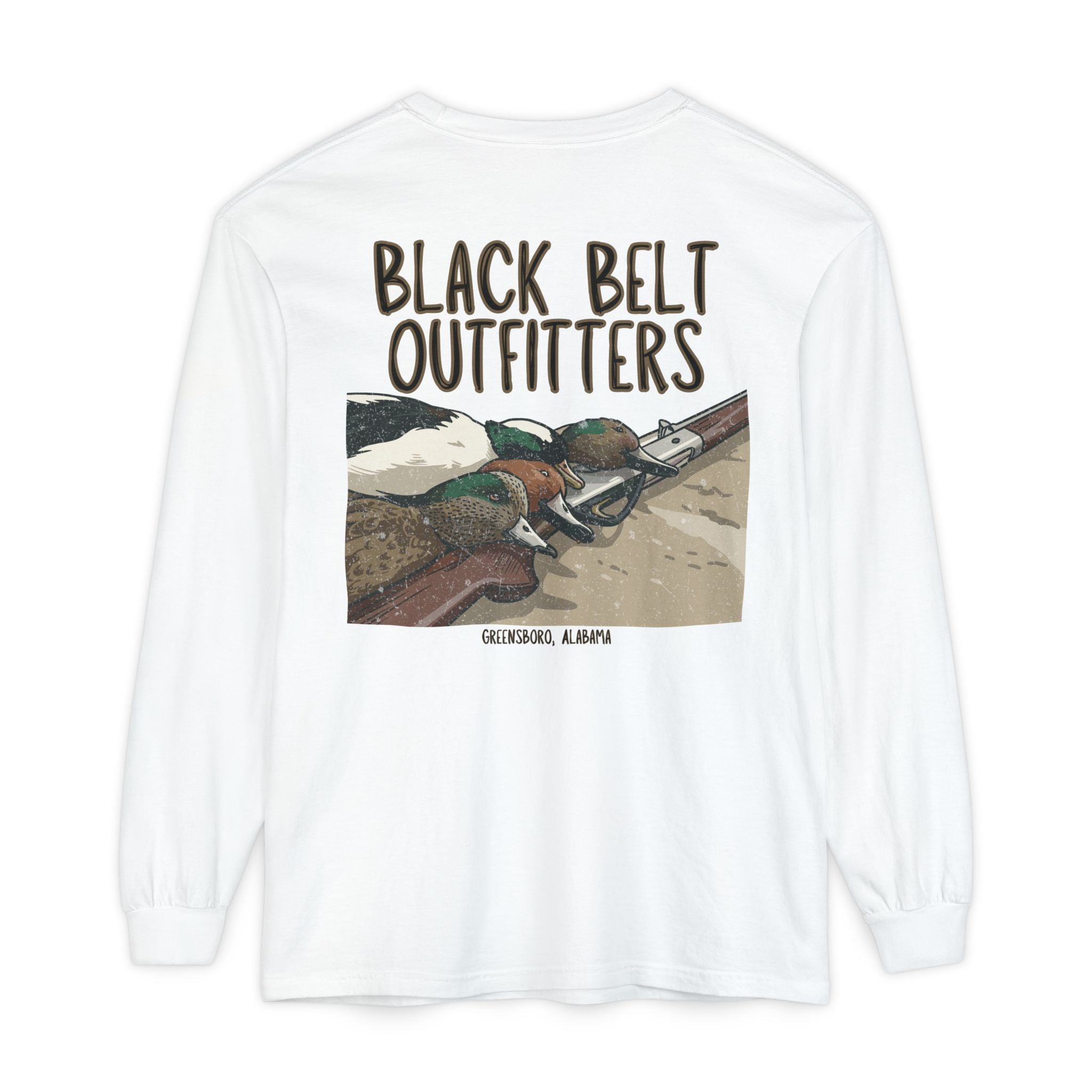 Duck Trophies Unisex Garment-Dyed Long Sleeve T-Shirt, Casual Wear, Gift for Him/Her, Streetwear, Everyday Comfort, Comfortable Layering