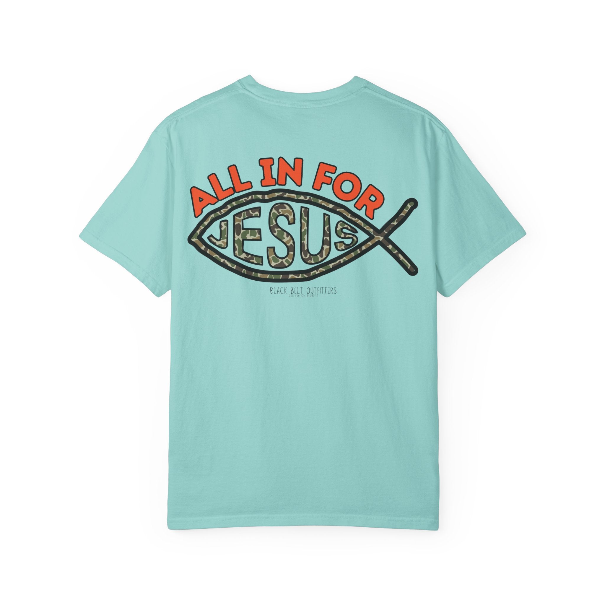 ALL in FOR JESUS Unisex T-Shirt, Perfect for Gifts, Father's Day, Golf Events, Casual Wear, Comfortable Tee