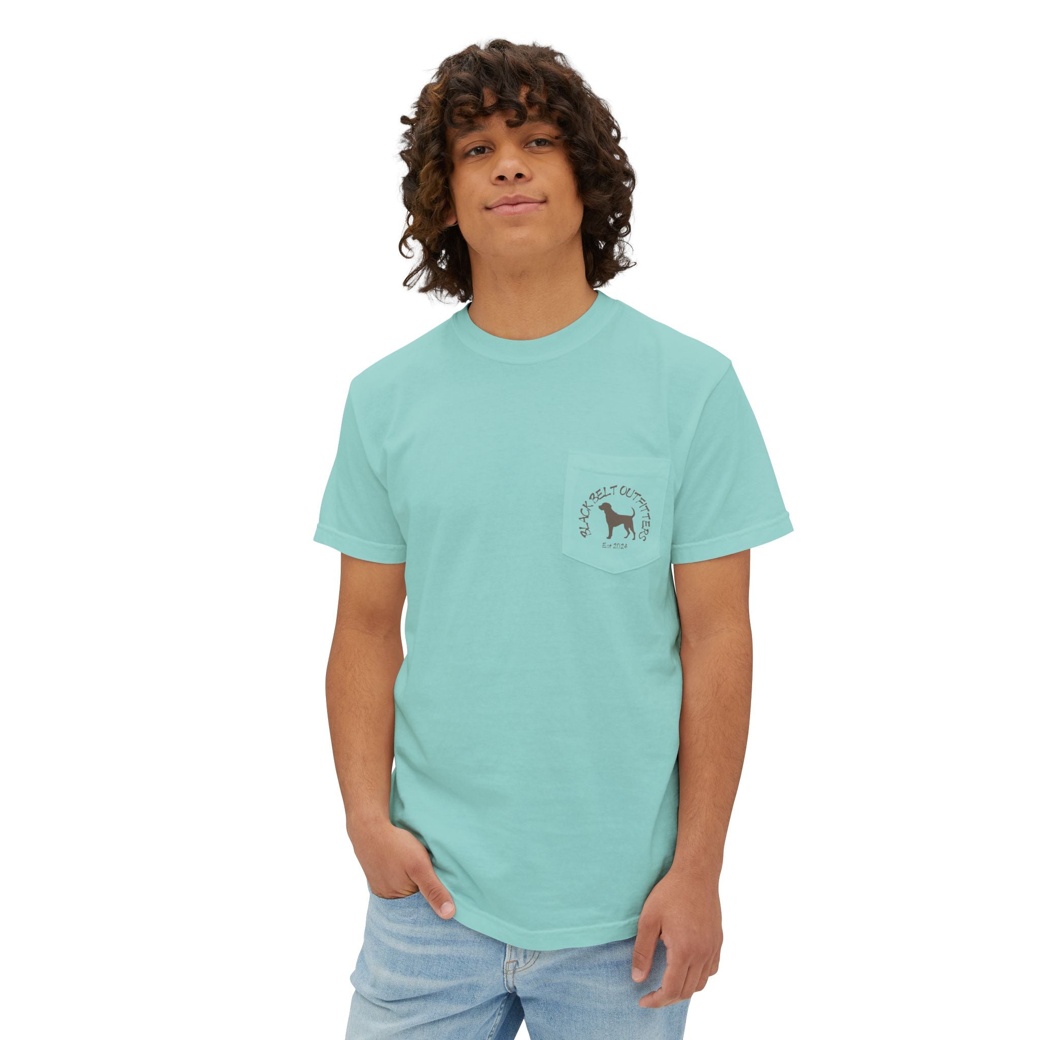 Black belt outfitters Bass Fishing Unisex Garment-Dyed Pocket T-Shirt