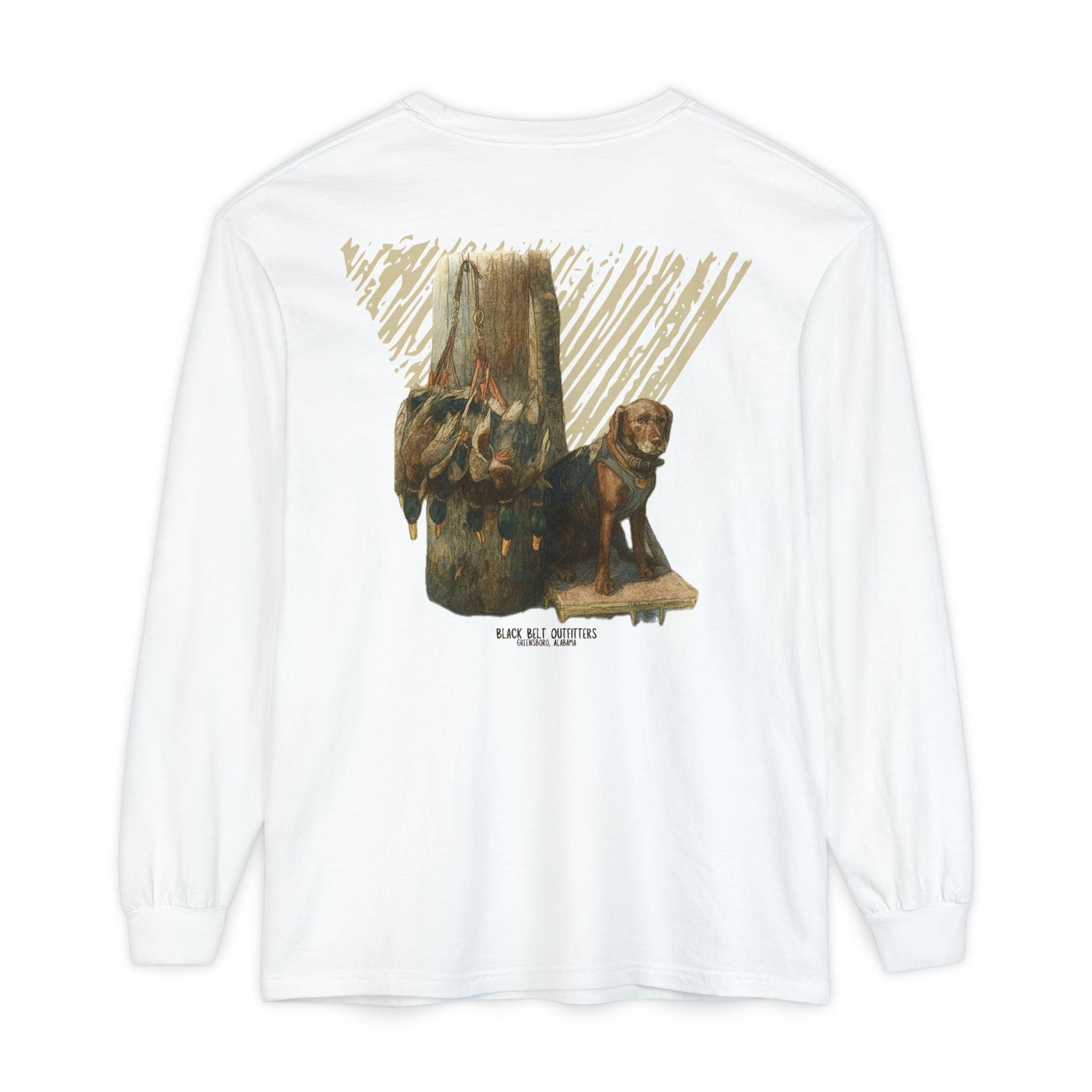 Ducks of the Day Unisex Garment-Dyed Long Sleeve T-Shirt, Casual Wear, Gift for Him/Her, Streetwear, Everyday Comfort, Comfortable Layering