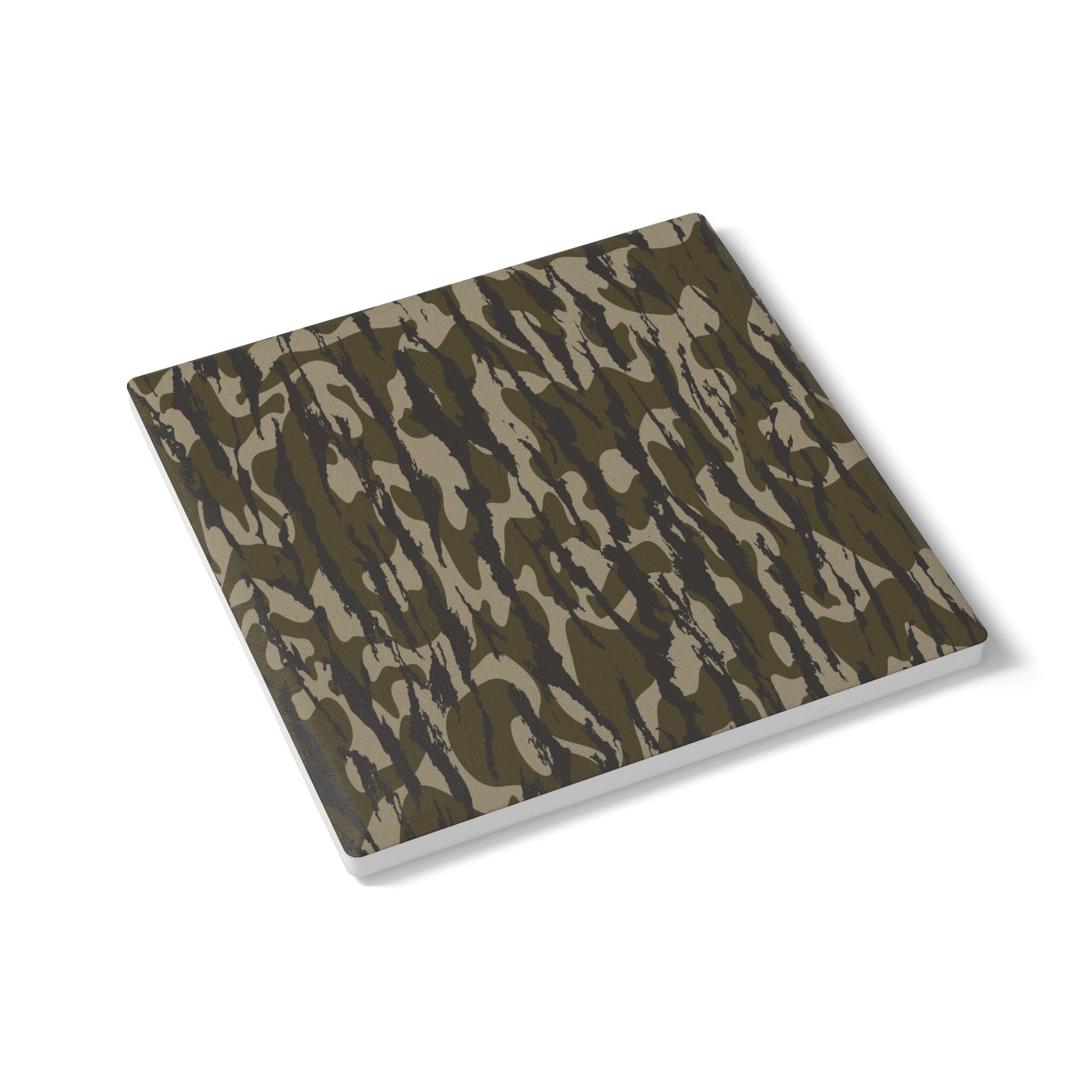 Trendy Camo Ceramic Coaster Set, Eco-Friendly Drinkware, Rustic Home Decor, Perfect for Military Enthusiasts, Gift for Dad