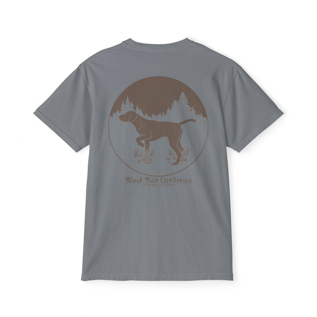 DEER HUNTING DOG (2) Unisex Heavy Cotton Pocket Tee