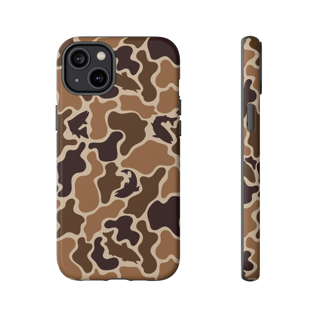 Brown Shark Camo design Tough Cases