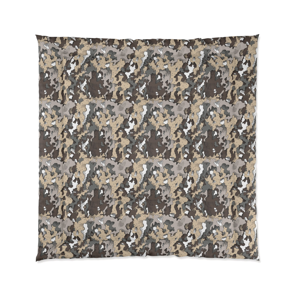 Dixie Camo Comforter | Cozy Bedding for Home Decor, Camo Pattern Comforter, Modern Bedroom, Gift for Her, Unique Housewarming