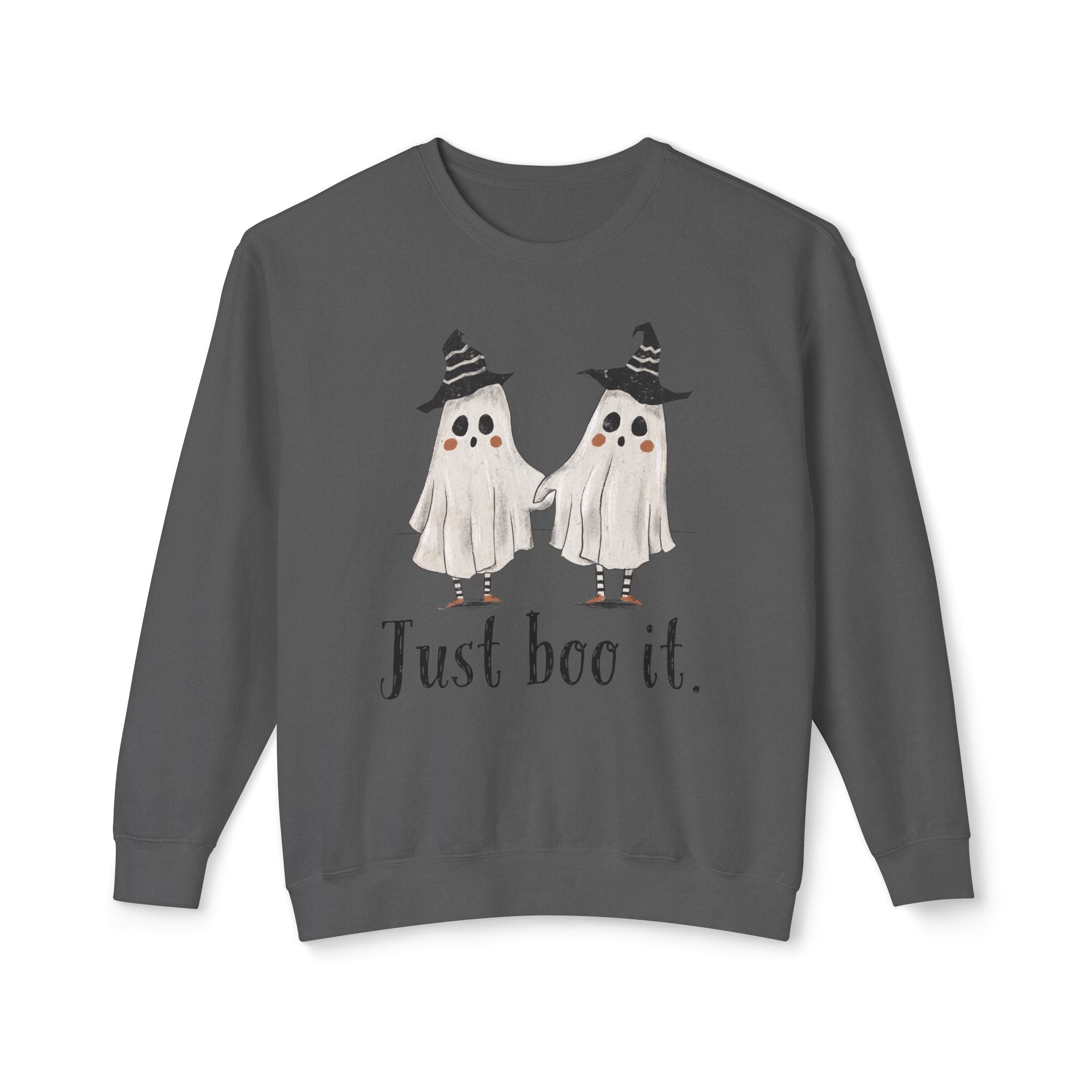 Just Boo It - Halloween Ghosts Unisex Lightweight Crewneck Sweatshirt, Just Boo It Sweatshirt, Cute Halloween Apparel, Fall Fashion, Spooky Season, [...]