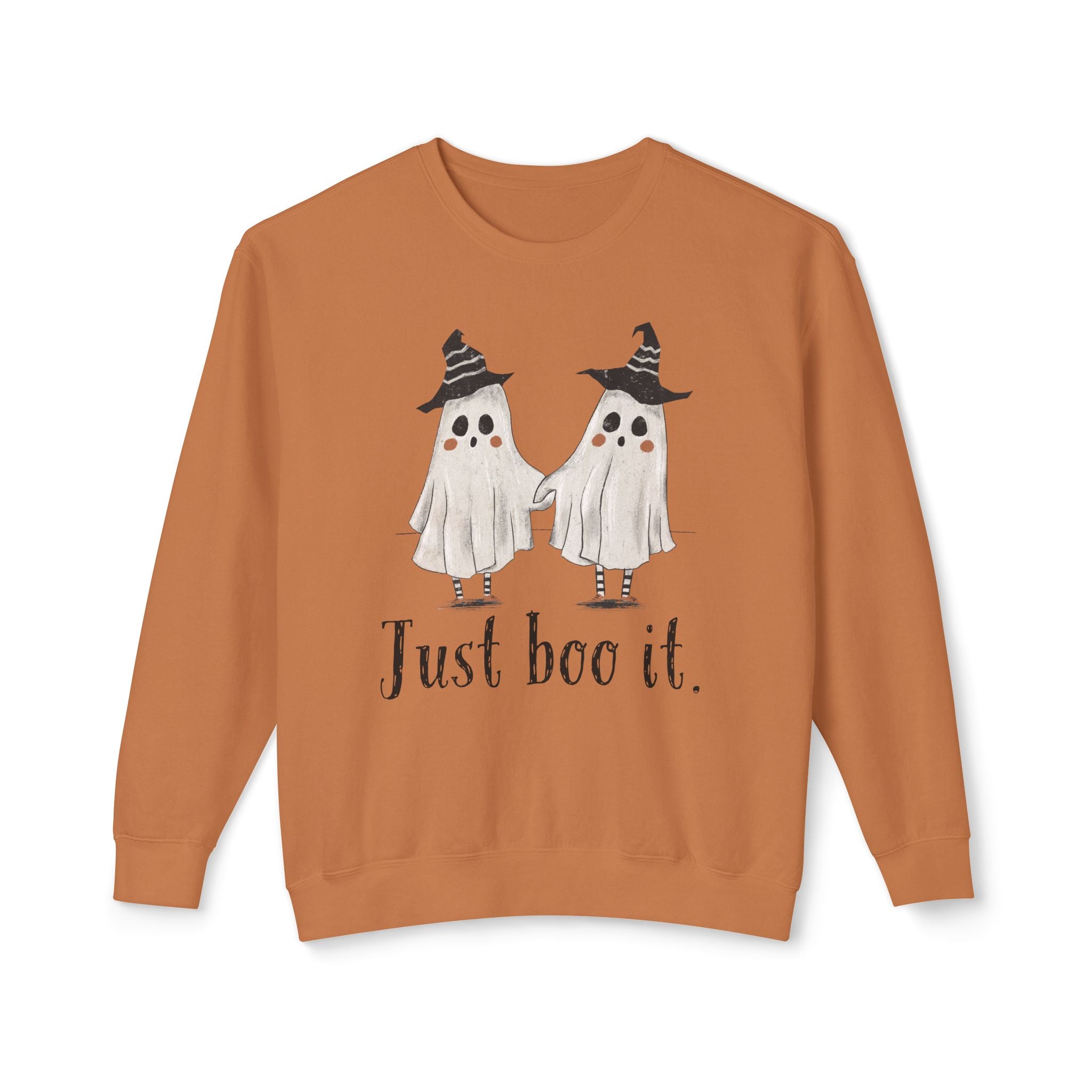 Just Boo It - Halloween Ghosts Unisex Lightweight Crewneck Sweatshirt, Just Boo It Sweatshirt, Cute Halloween Apparel, Fall Fashion, Spooky Season, [...]