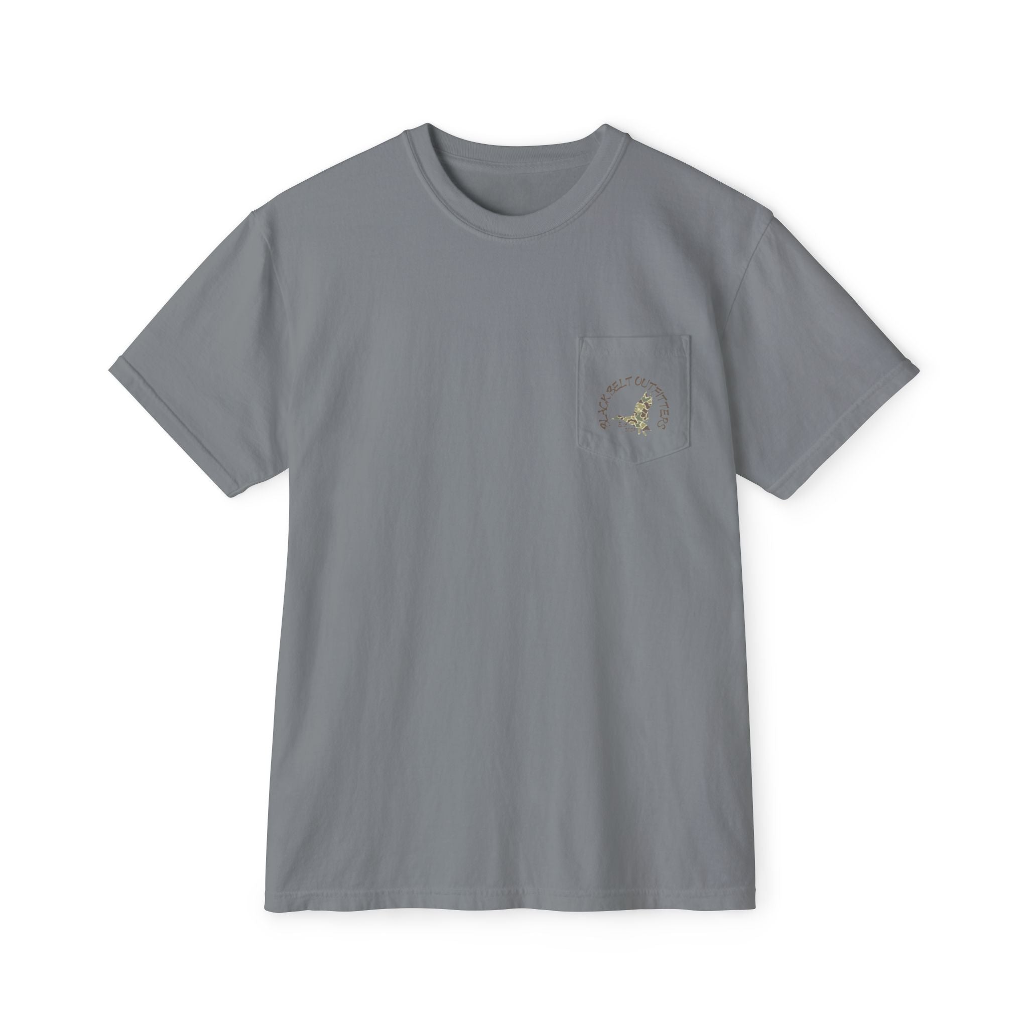 Black belt outfitters, duck hunting custom design hunting Unisex Garment-Dyed Pocket T-Shirt