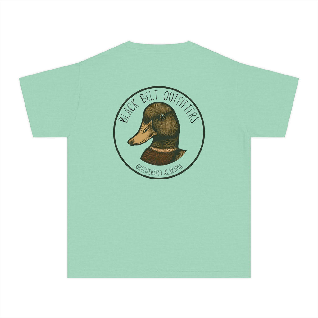 Duck Head Logo  Youth Midweight Tee - Fun Farm-Themed Shirt
