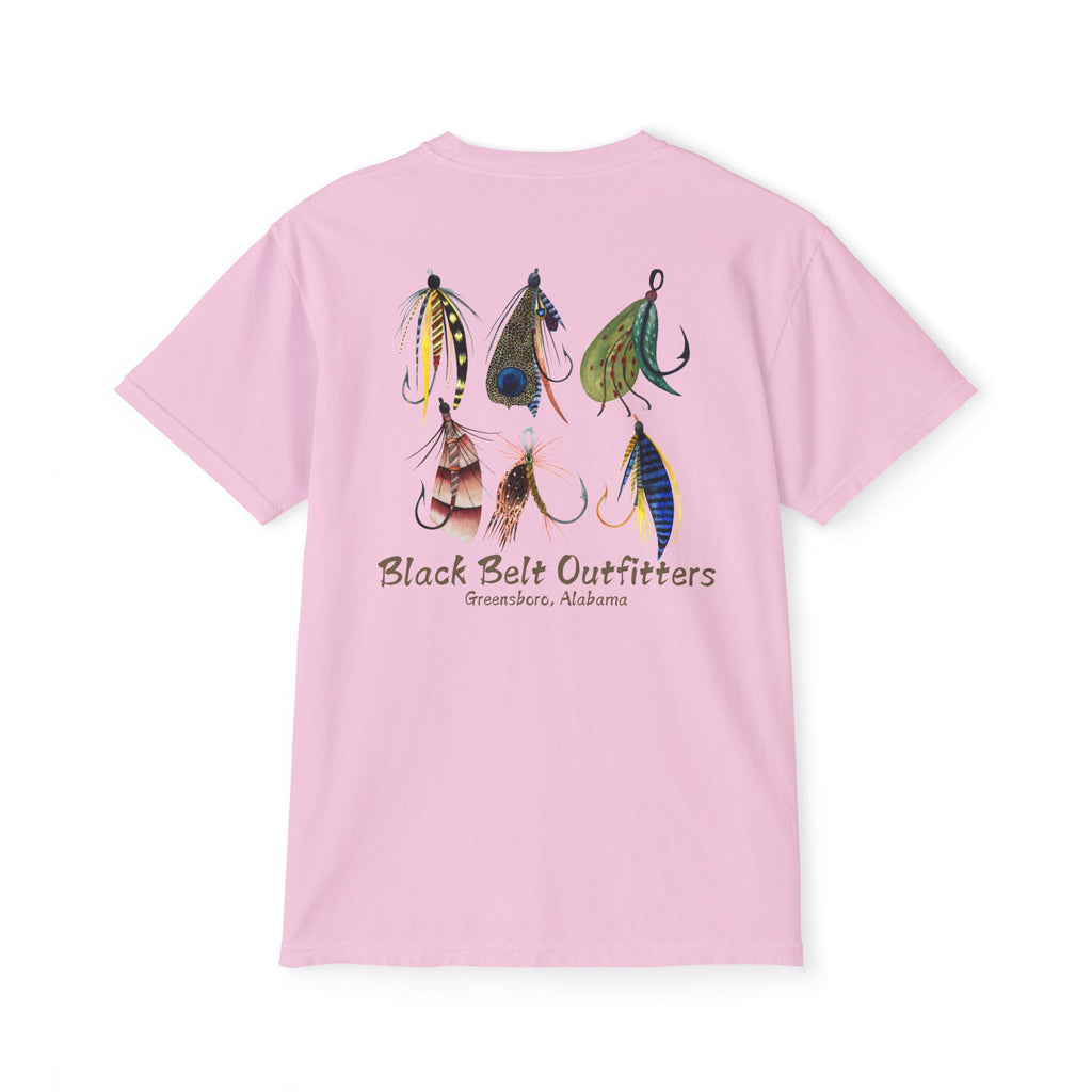 Black belt outfitters fishing lures Unisex Garment-Dyed Pocket T-Shirt