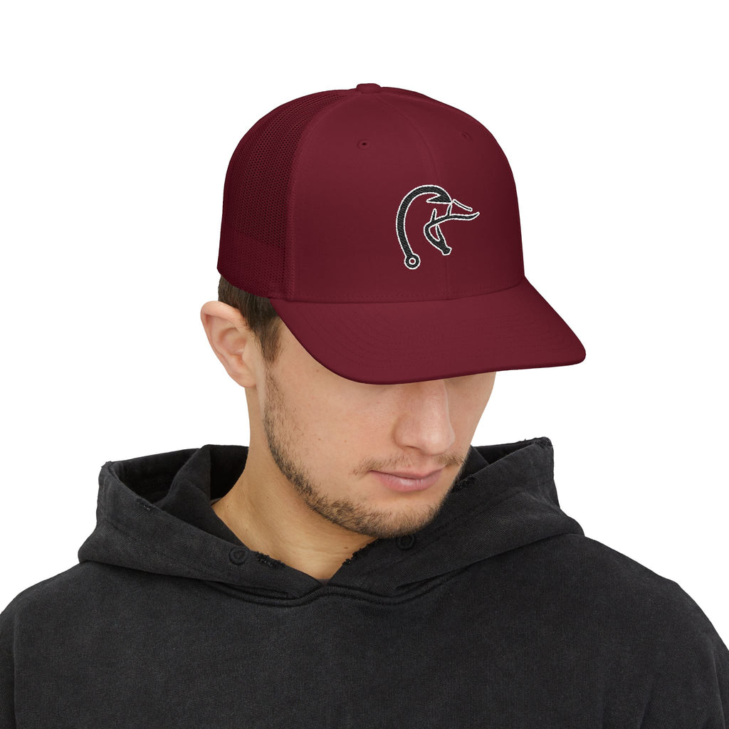 Duck Logo Embroidered Snapback Trucker Cap, Perfect for Outdoor Adventures, Unisex Hat, Father's Day Gift, Casual Wear, Trendy Accessory