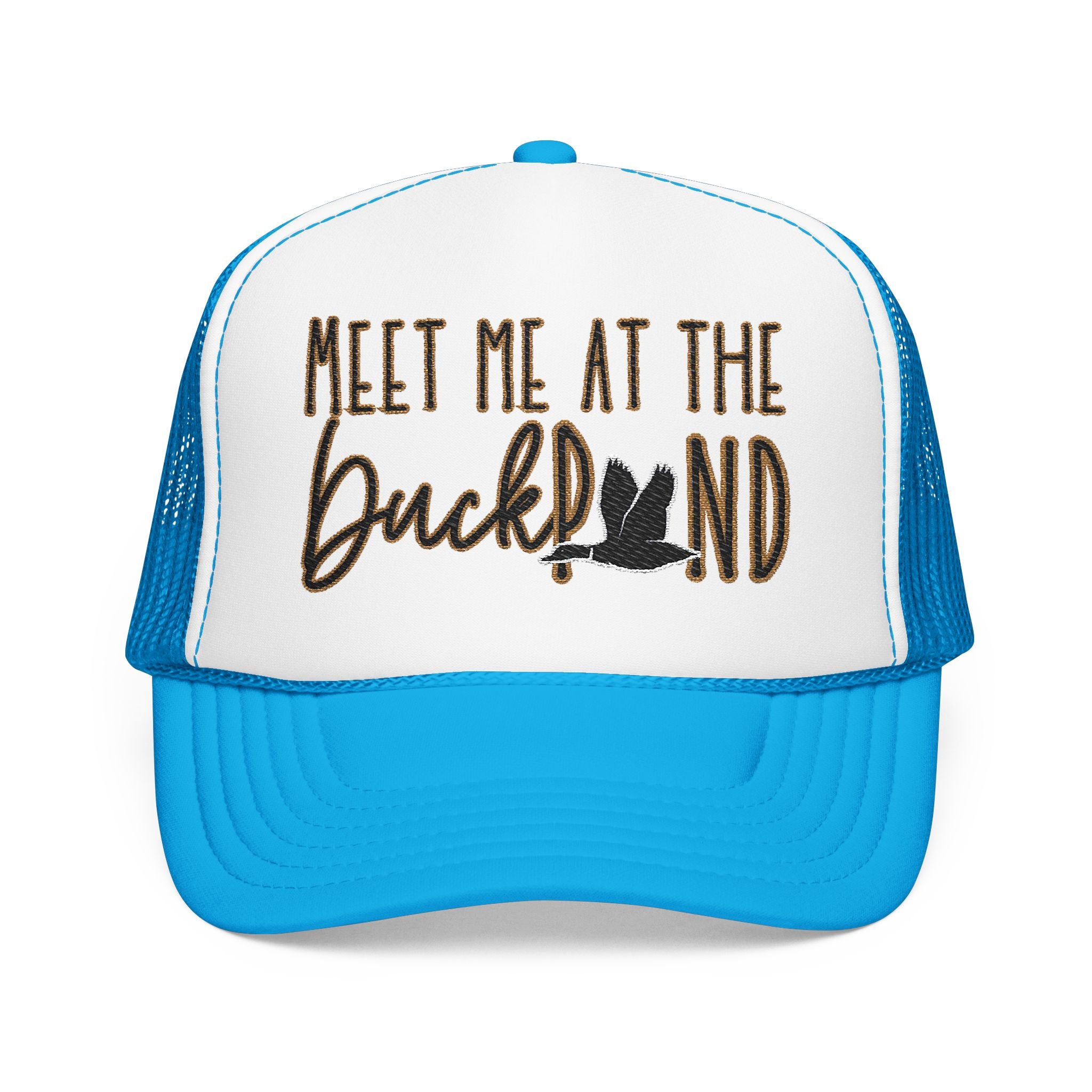Meet Me at the Duck Pond Embroidered Trucker Hat